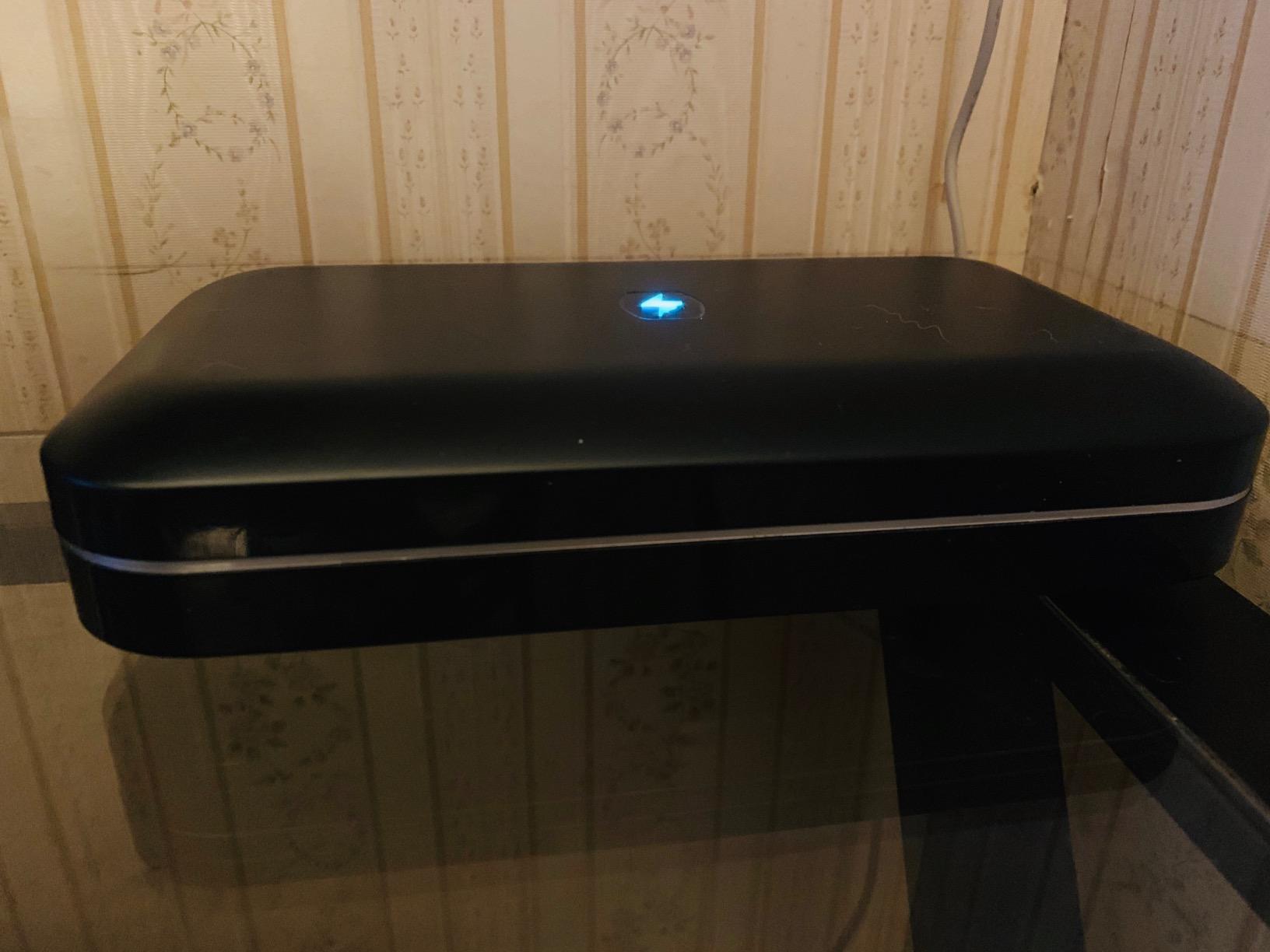 PhoneSoap 3 UV Cell Phone Sanitizer & Dual Universal Cell Phone Charger Box | Patented & Clinically Proven 360-Degree UV-C Light Sanitizer | Disinfects and Charges All Phones (Black) customer photo 2