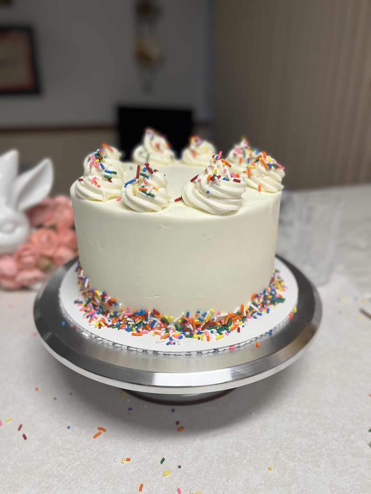 Kootek Aluminium Cake Turntable Set, Baking Tools with Revolving 12