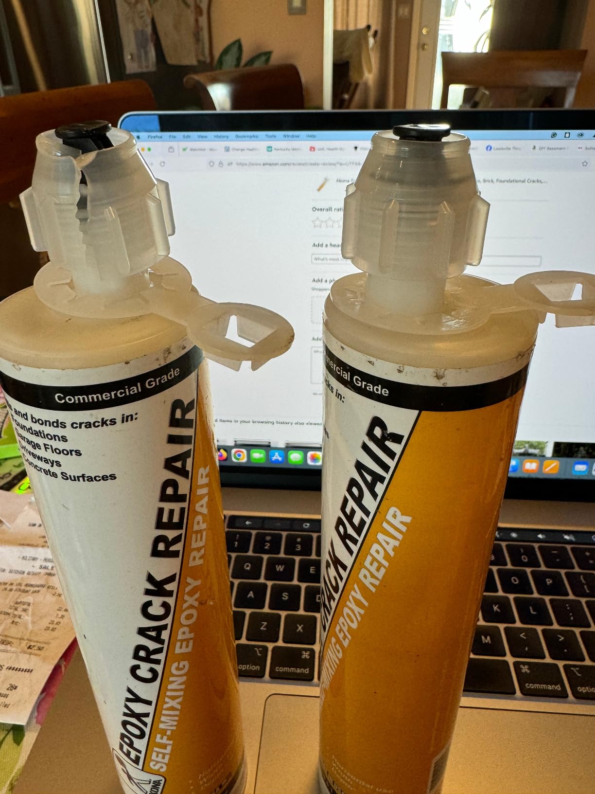 Akona Epoxy Crack Repair - Injectable Crack Filler for Concrete, Brick, Foundational Cracks and Water Leaks, Clear Liquid Epoxy Resin (6 Ounce, 1) customer photo 2