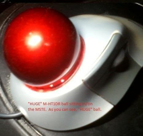 Elecom HUGE Trackball, 2.4GHz Wireless USB, Index Finger Control, Customizable 8-Button, Large Soft Palm Rest, 52mm Ball, Windows PC Mac (M-HT1DRBK) customer photo 1