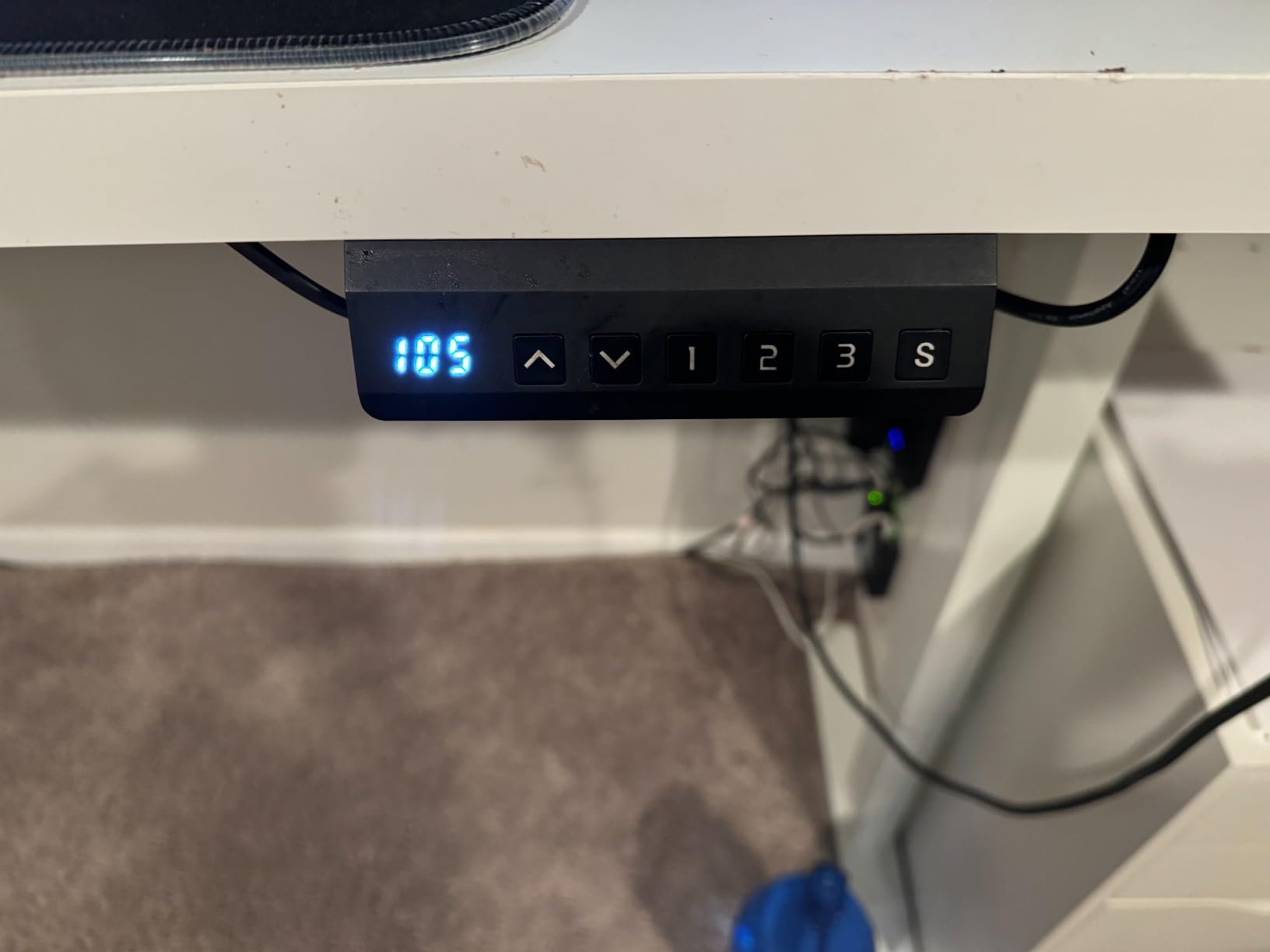 VIVO Electric Dual Motor Stand Up Desk Frame for 40 to 85 inch Table Tops, Frame Only, 3 Stage Height Adjustable DIY Workstation with Memory Controller, Black, DESK-V103E customer photo 1