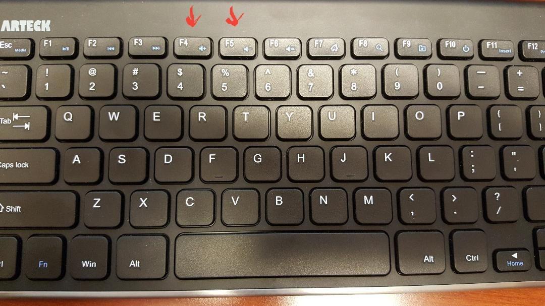 Arteck 2.4G Wireless Keyboard Stainless Steel Ultra Slim Keyboard for Computer/Desktop/PC/Laptop/Surface/Smart TV and Windows 11/10 / 8/7 / Vista/XP Built in Rechargeable Battery customer photo 2