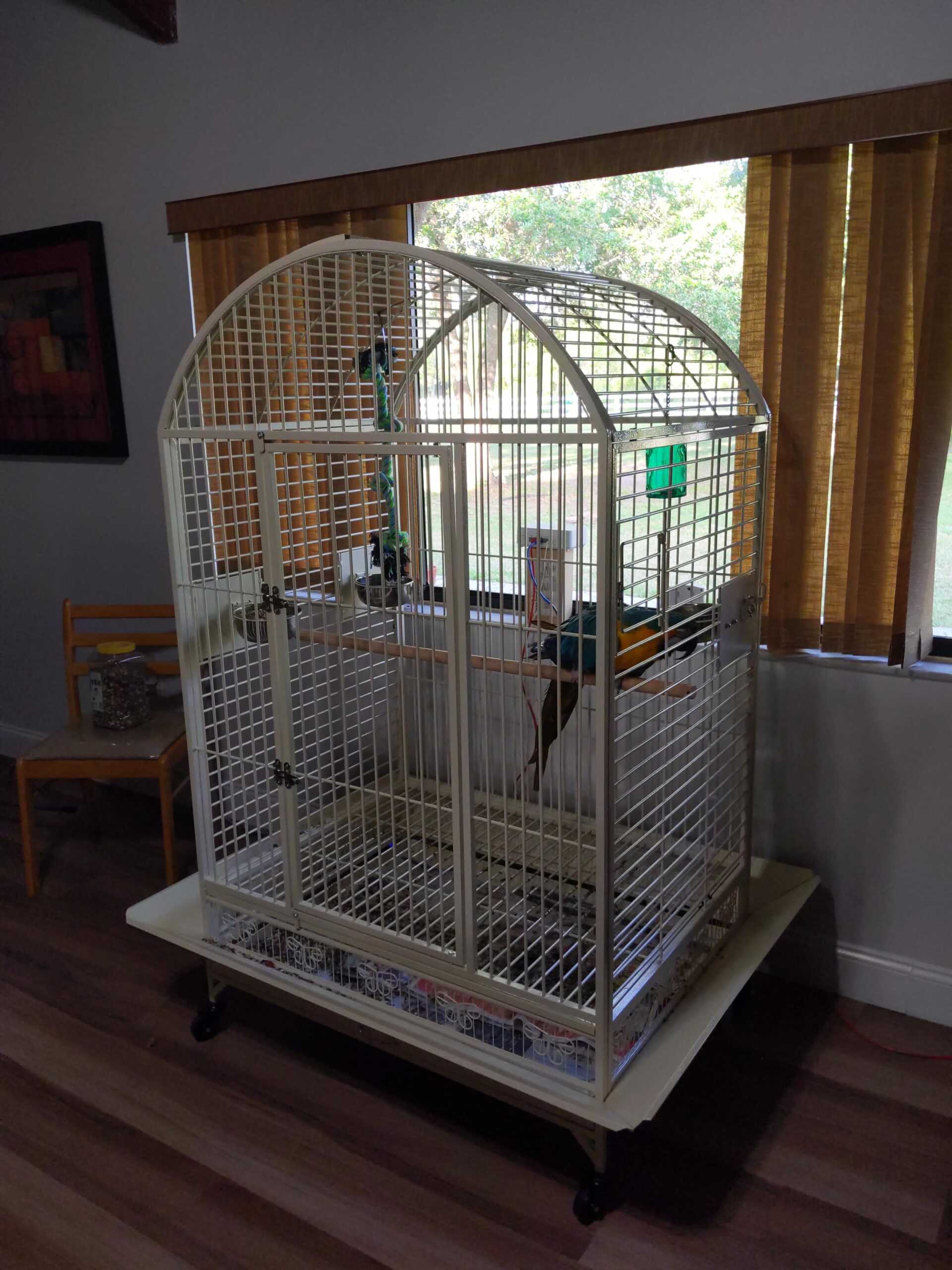 XX Large DomeTop Wrought Iron Bird Parrot Cage, 40