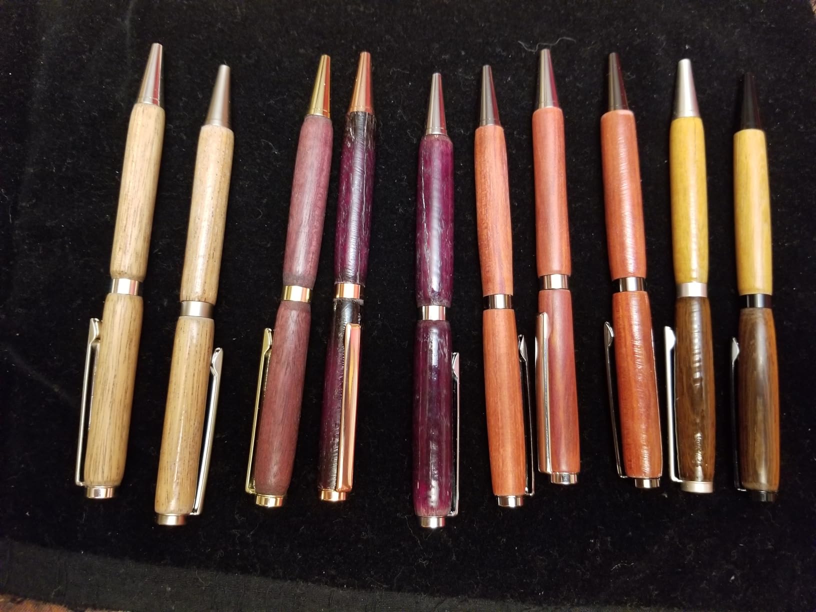 Slimline Woodturning Pen Kits (10-Pack, Mix) w/Bushings customer photo 2