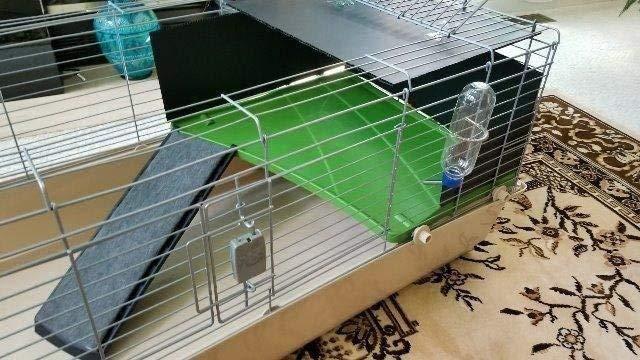 Amazon Basics Top Access Small Animal Habitat for Rabbit, Guinea Pig, Ferret & Chinchilla with Accessories, Jumbo, 48.6