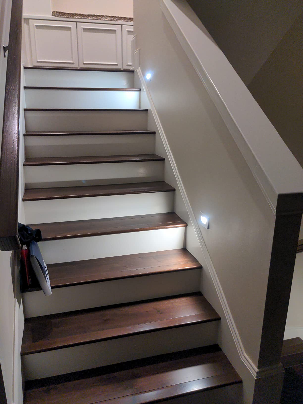 CLOUDY BAY 120V Dimmable LED Step Light, 3000K Warm White 3W 100lm, Indoor Outdoor Stair Light, Oil Rubbed Bronze, 3 Pack customer photo 1