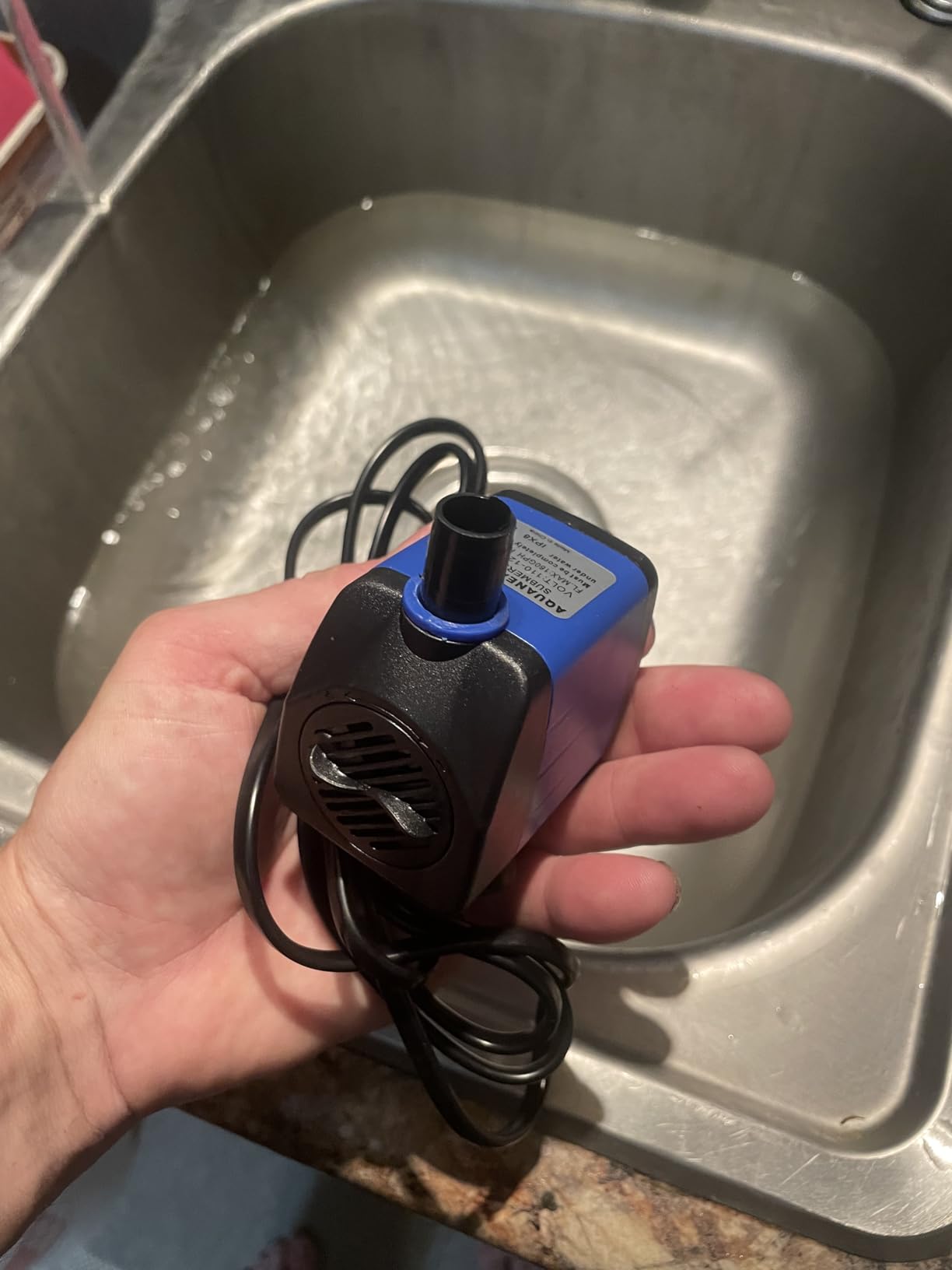 AQUANEAT Small Fountain Pump 80 GPH Submersible Water Pump for Aquarium Fish Tank, Outdoor Water Fountain, Hydroponics, Pond Filter Pump customer photo 1