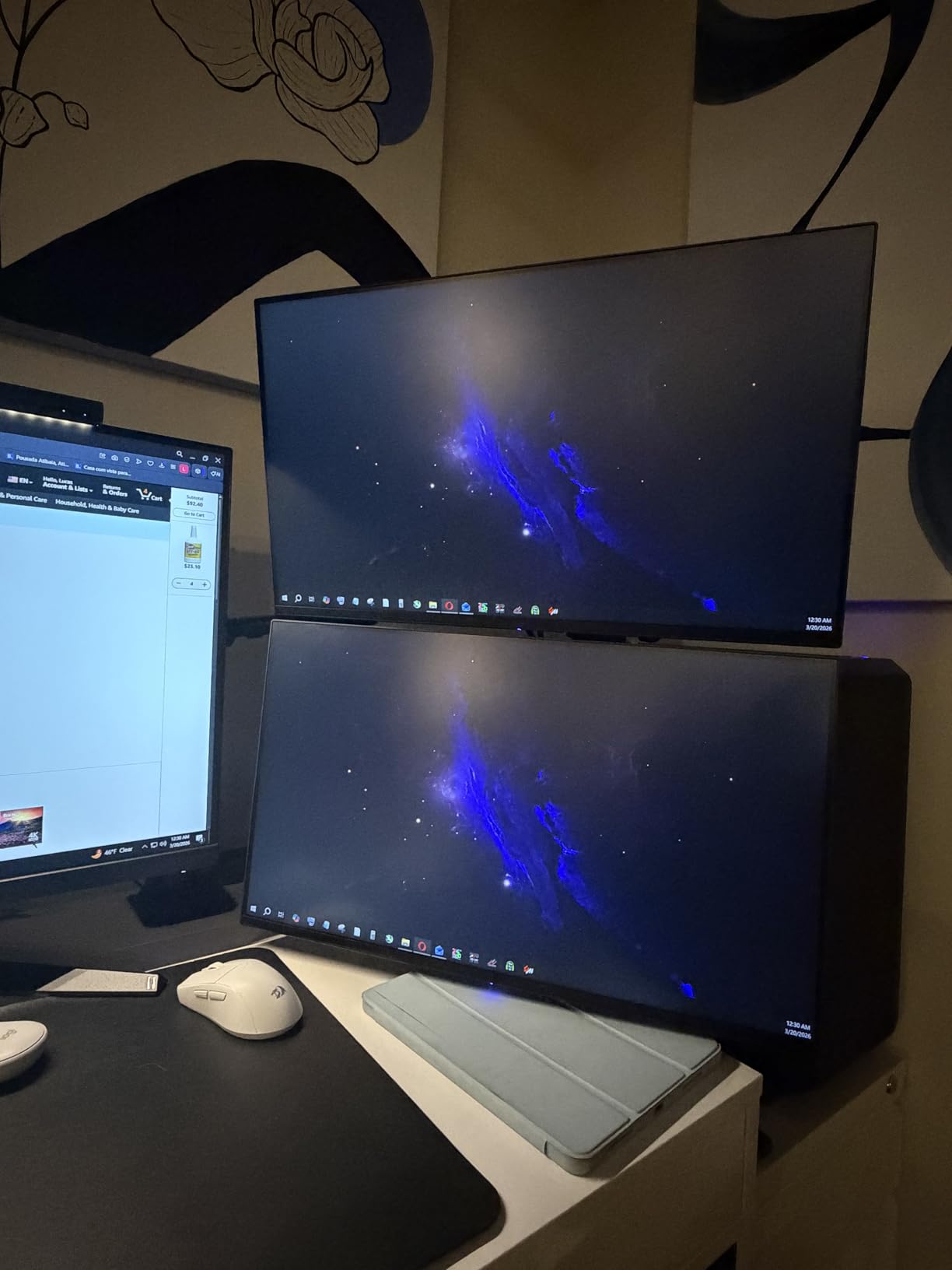 WALI Single Monitor Arm 13-32 Inch, Single Monitor Mount, Vesa Desk Mount up to 19.8lbs Gas Spring Arm with Clamp, VESA 75x75mm or 100x100mm Compatibility(GSDM001), Black customer photo 1