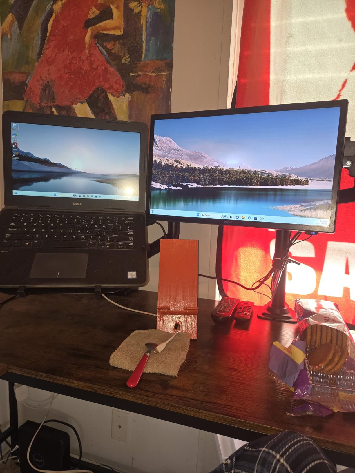 WALI Single Monitor Arm 13-32 Inch, Single Monitor Mount, Vesa Desk Mount up to 19.8lbs Gas Spring Arm with Clamp, VESA 75x75mm or 100x100mm Compatibility(GSDM001), Black customer photo 2