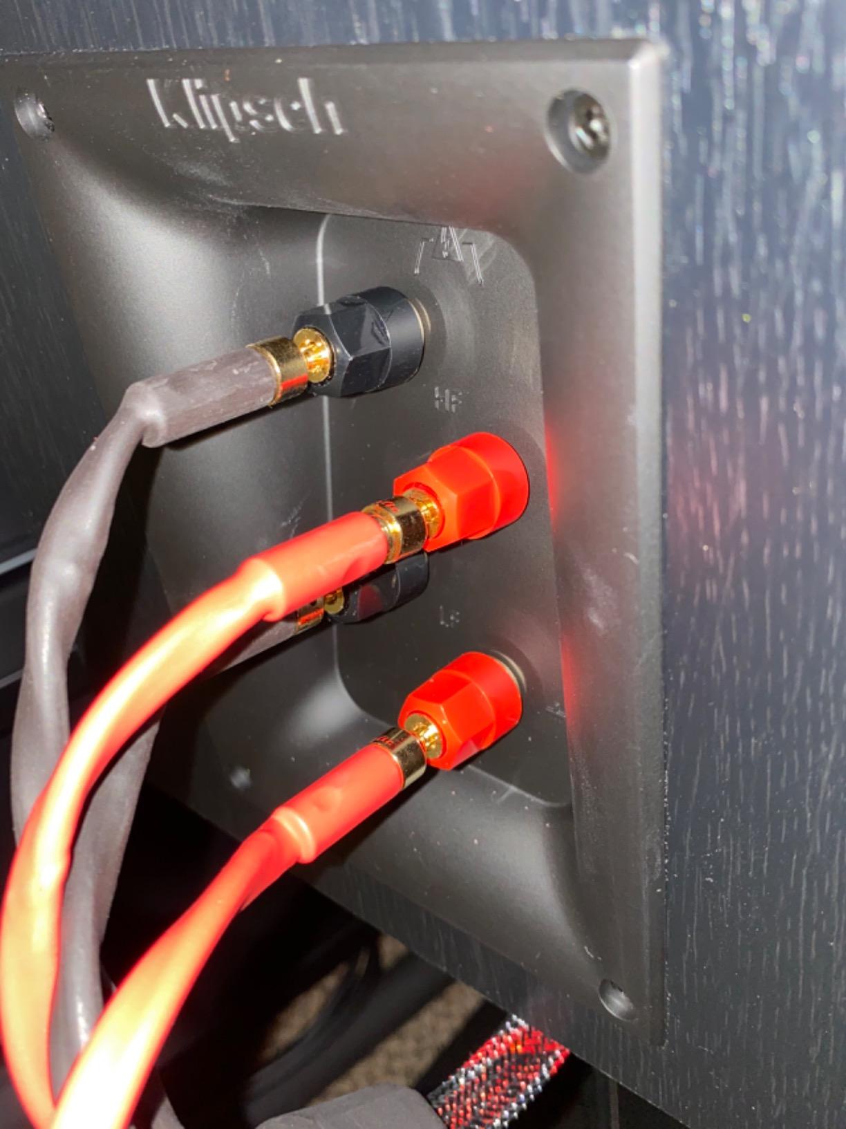 k4B-2B Bi-Wire Speaker Cable (2 Banana Plugs - 4 Banana Plugs), 1pair Set (Total 12 banana Plugs), 3M(9.8ft) customer photo 1