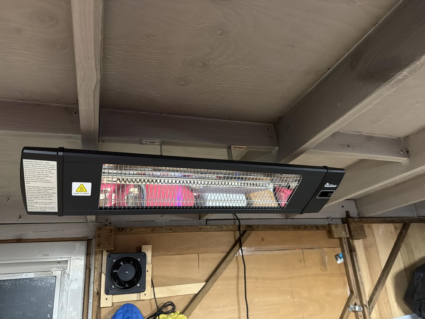 DR. INFRARED HEATER Portable Infrared Indoor and Outdoor Space Heater for Patio, Garage, Commercial & Residential With Remote Control, Without Thermostat, Black customer photo 1