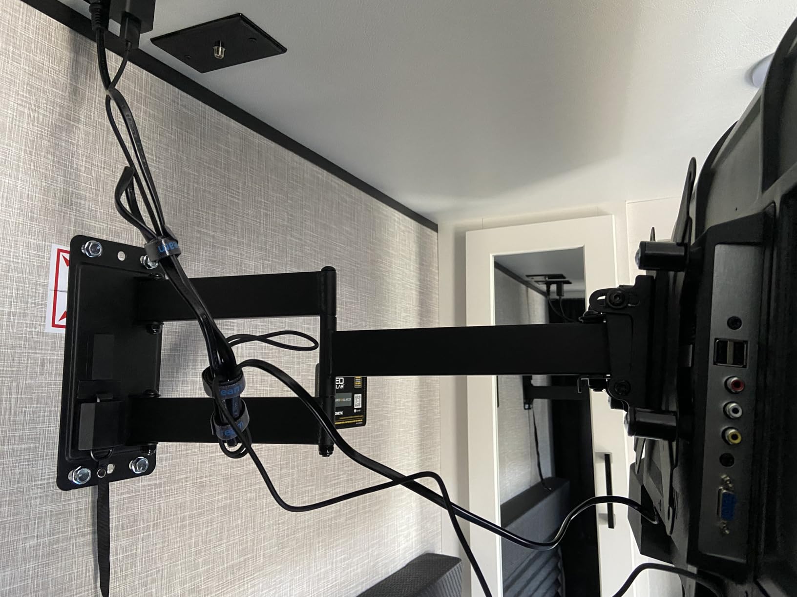 Mounting Dream UL Listed Lockable RV TV Mount for Most 17-43 inch TV, RV Mount for Camper Trailer Motor Home Boat Truck, Full Motion Unique One Step Lock RV TV Wall Mount, VESA 200mm, 44 lbs, MD2210 customer photo 1