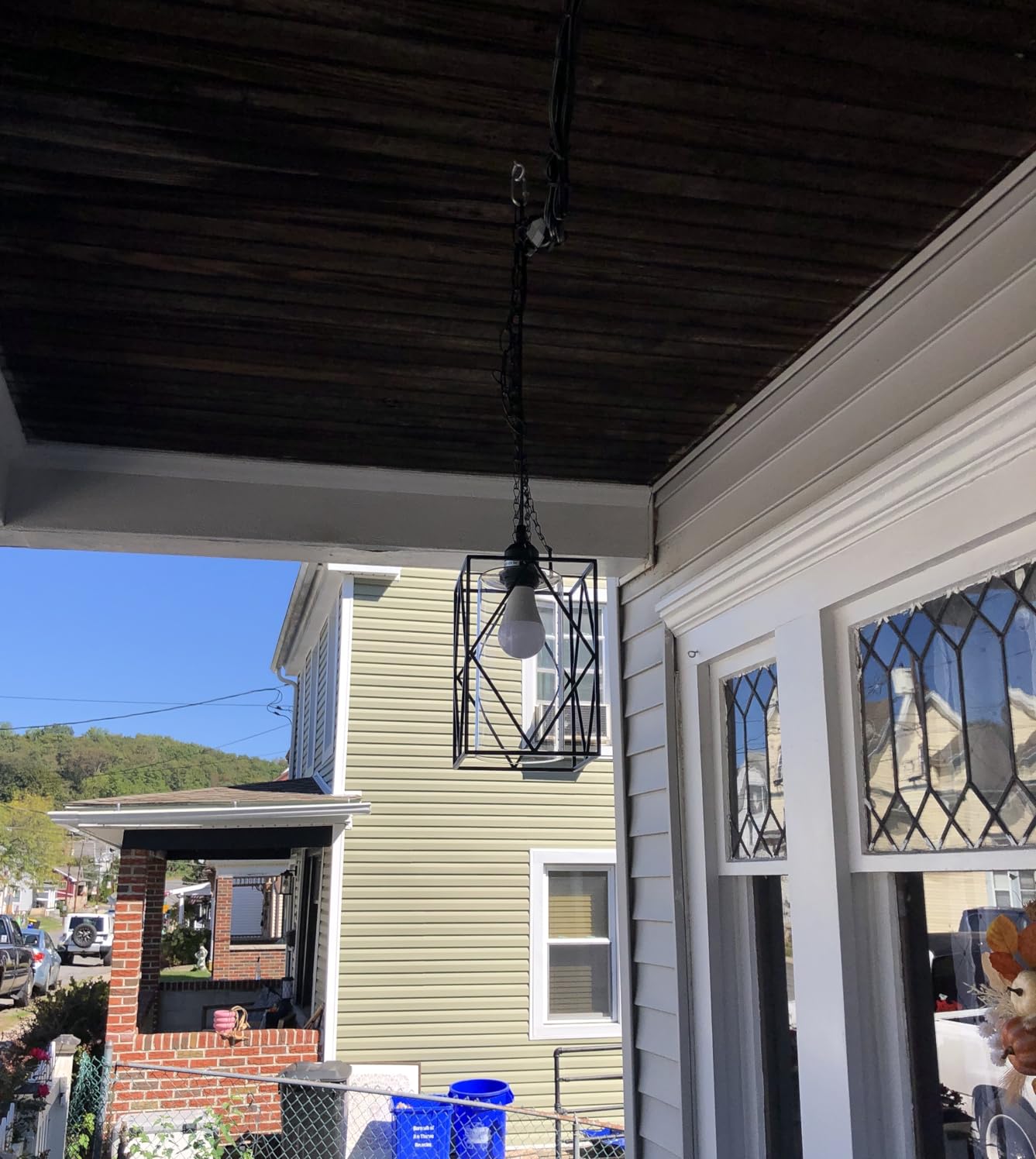 HMVPL Plug in Pendant Light with Dimmer Switch, Outdoor Farmhouse Hanging Lights Fixtures for Gazebo and Porch customer photo 1