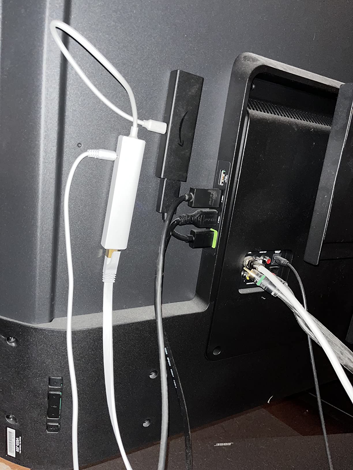 Wired Ethernet Adapter for Fire Stick Basic/2nd/4k/Lite/Cube, Google Chromecast Ultra, Tivo Stream 4K - Micro USB OTG Cable, 3 USB 2.0 Hub with Power DC customer photo 1