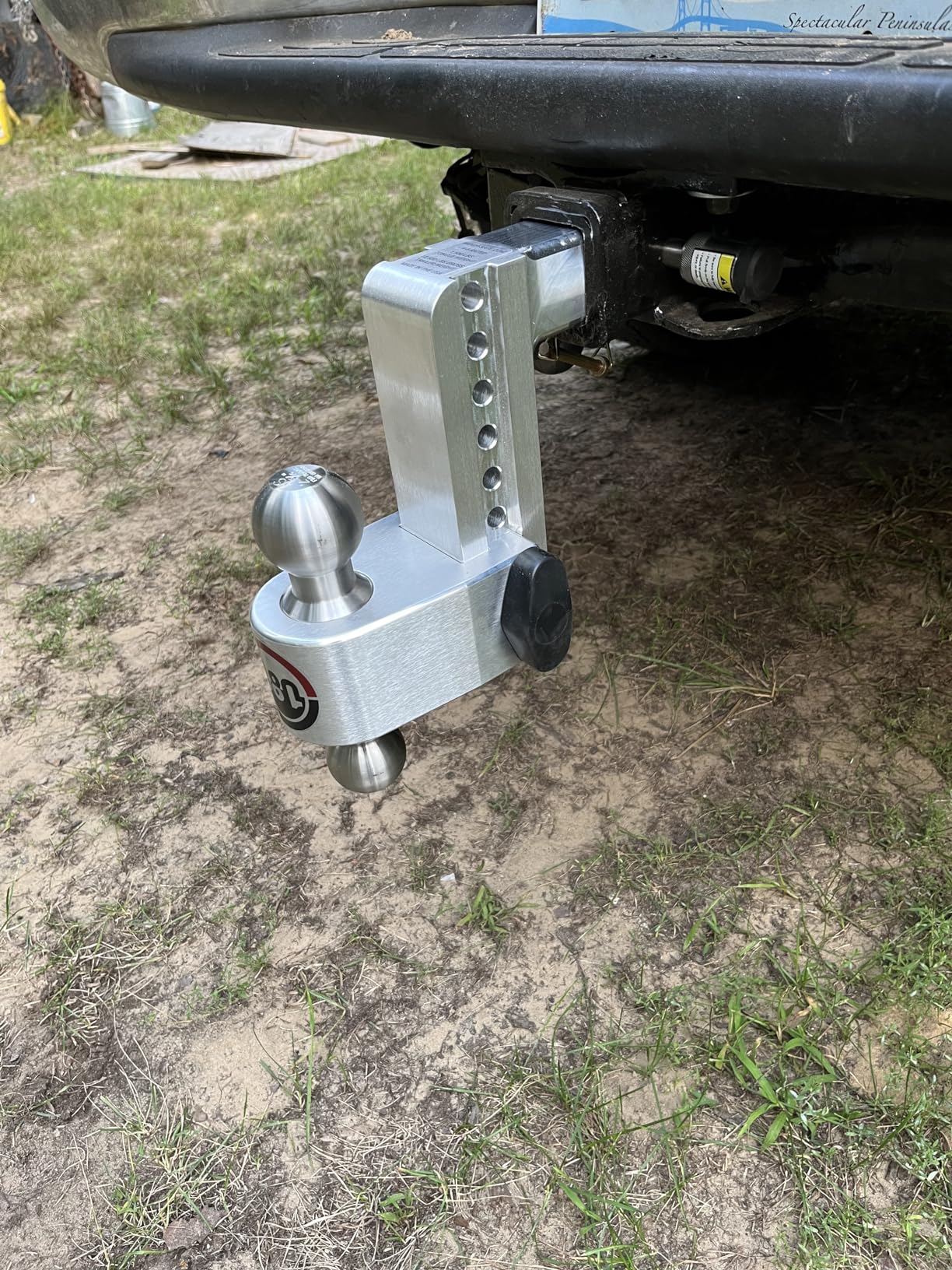 Weigh Safe Adjustable Trailer Hitch Ball Mount - 6