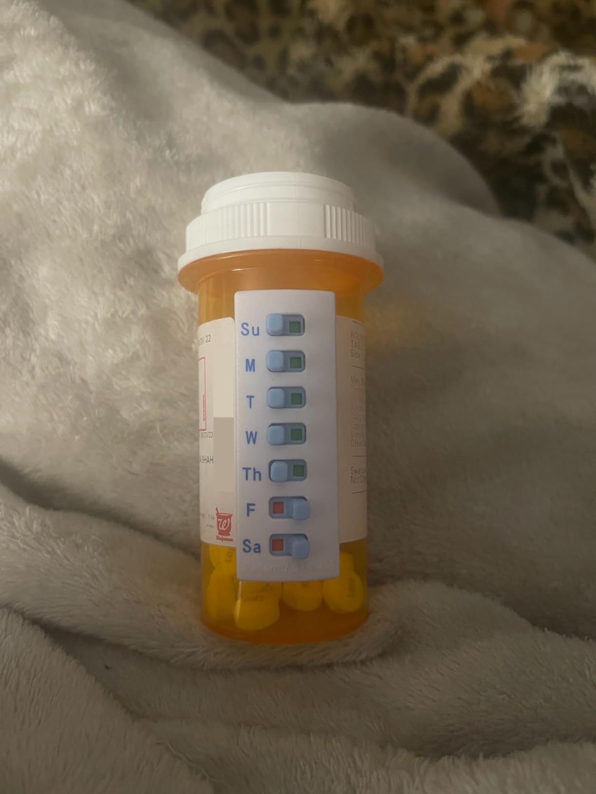 Peel and Stick Reusable for 12+ Refills, Pill/Medication/Vitamin/Pet Med Tracker & Reminder, Attach to Your Bottle customer photo 2