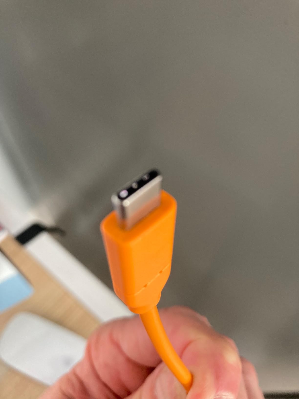 TetherPro USB-C to 2.0 Mini-B 5-Pin, 5Gbps Gen 1, 15' (4.6m), High-Visibility Orange customer photo 1