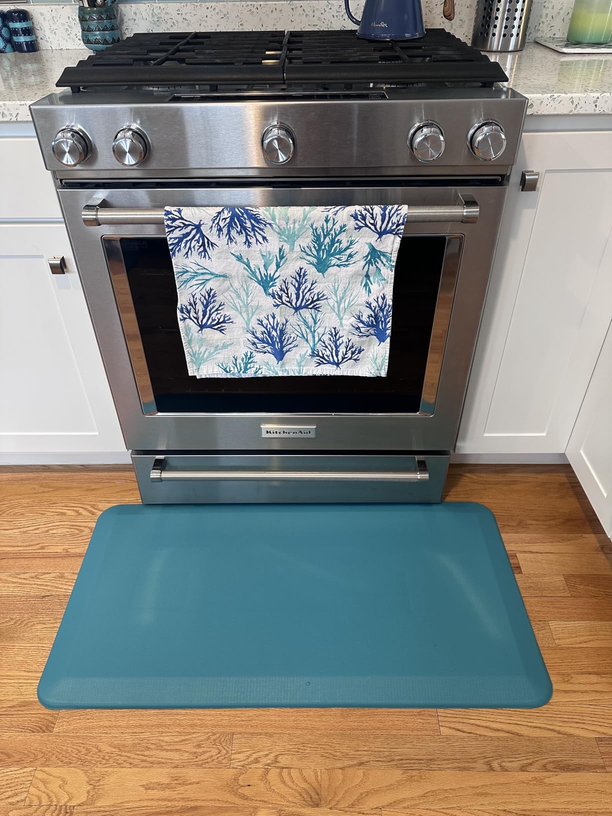 ComfiLife Anti Fatigue Floor Mat - 3/4 Inch Thick Kitchen Mats for Floor, Standing Desk Mat, Kitchen Rug - Comfort at Home, Office - Durable - Stain Resistant - Non-Slip Bottom (20