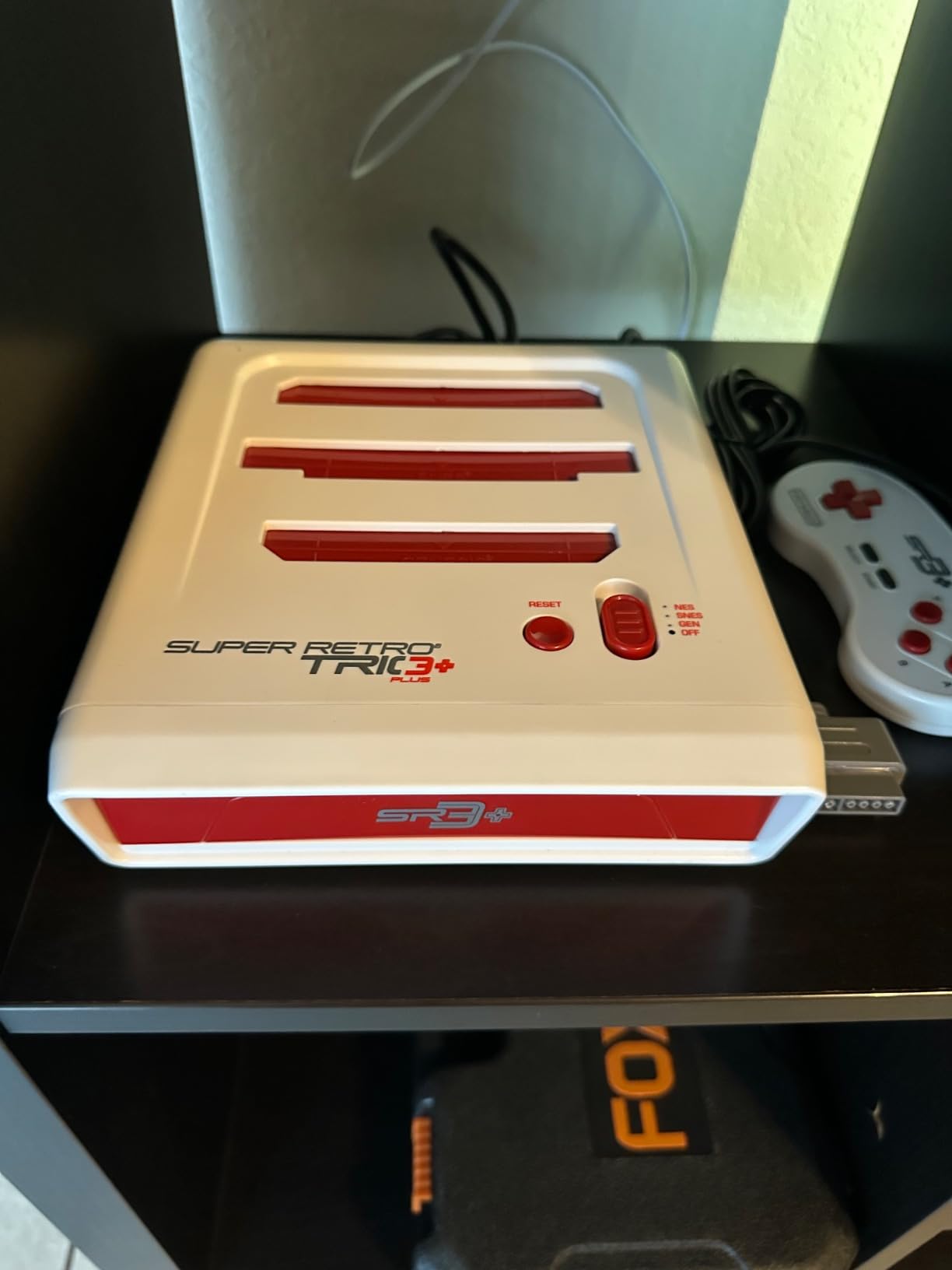 Retro-Bit Super Retro Trio HD Plus 720P 3 in 1 Console System - HDMI Port - for Original NES/SNES, Super Nintendo and Sega Genesis Games - Red/White customer photo 1