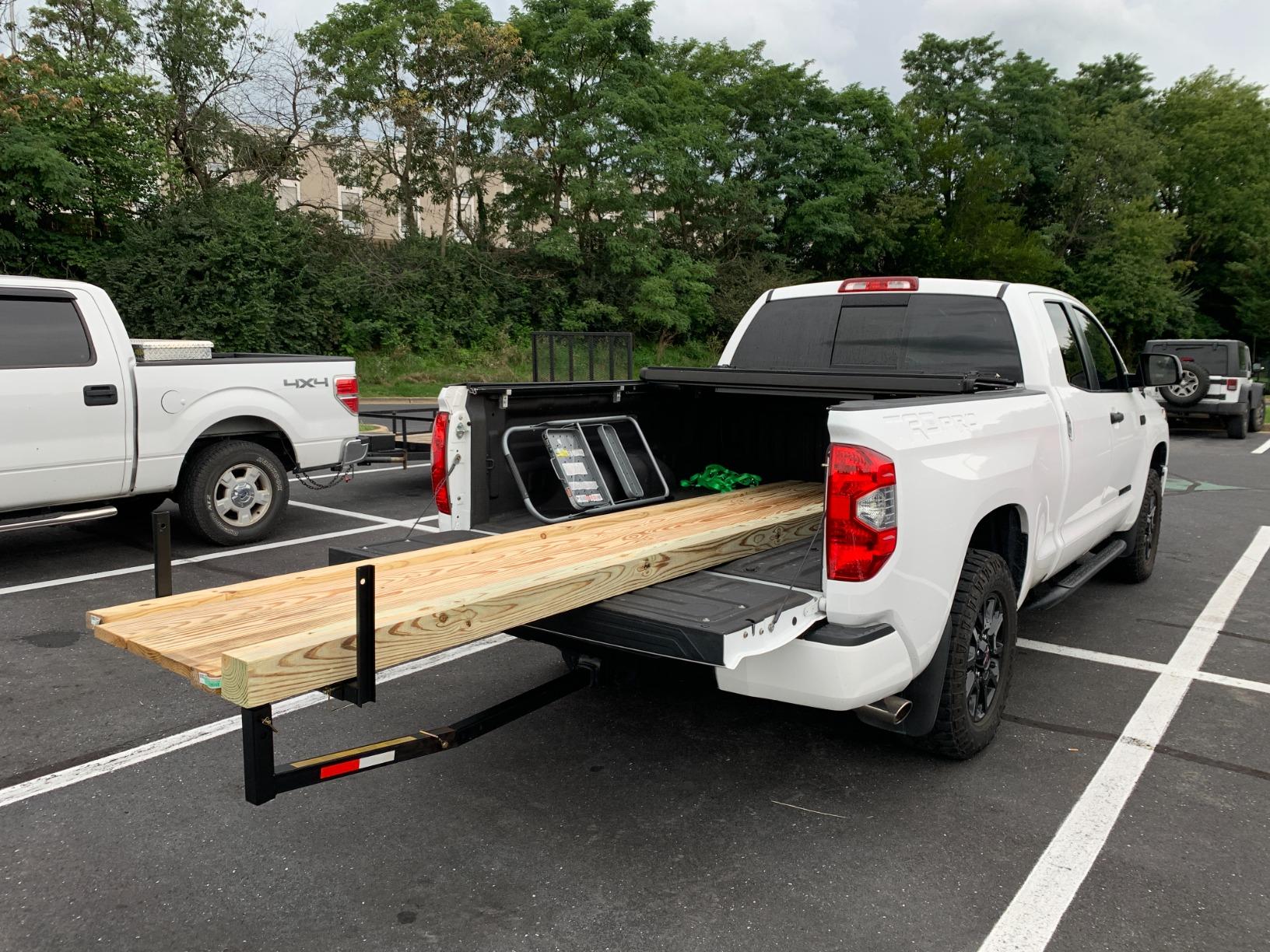 Adjustable Steel Pick Up Truck Bed Hitch Extender Extension Rack for Boat Lumber Long Loads Canoe Ladder customer photo 1