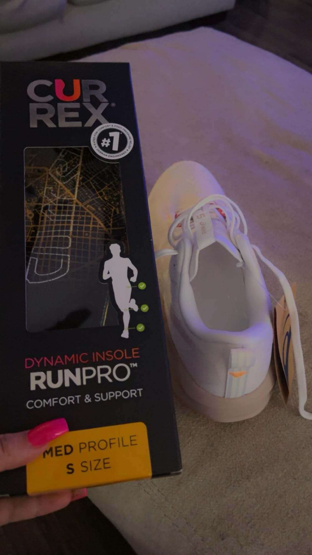 CURREX RunPro Insoles for Running Shoes, Arch Support Inserts to Help Reduce Fatigue, Prevent Injuries, Boost Performance for Men & Women (Medium Arch, Size Large) customer photo 1