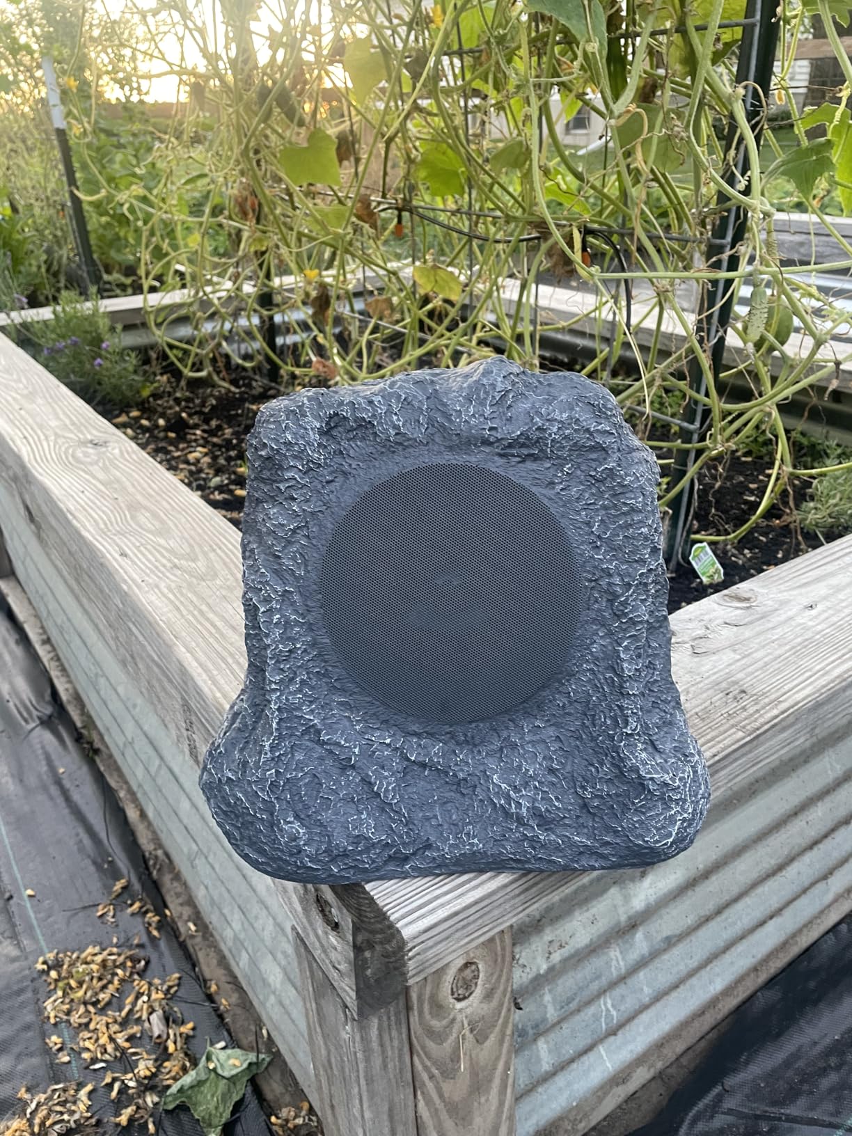 Victrola Outdoor Rock Speaker (Pair) - IPX4 Rechargeable Outdoor Bluetooth Speakers for Garden, Patio, Built for All Seasons, Wireless Music Streaming (Charcoal) customer photo 1