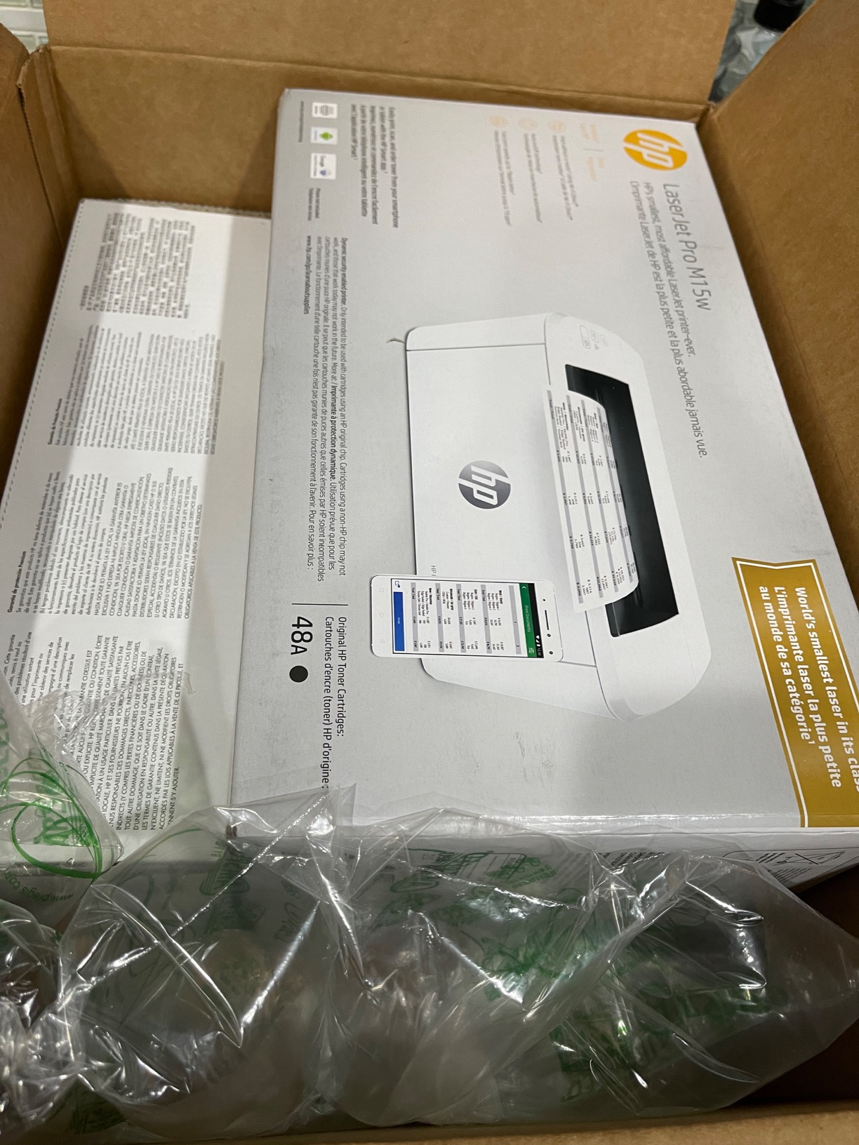 HP LaserJet Pro M15w Wireless Monochrome Printer, Works with Alexa (W2G51A) customer photo 1