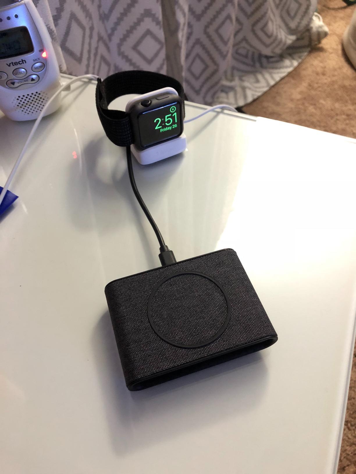 iOttie iON Wireless Mini Fast Charging Pad || Qi-Certified Charger 7.5W for iPhone XS Max R 8 Plus 10W for Samsung Galaxy S10 E S9 S8 Plus Edge, Note 9 | AC Adapter NOT Included | Charcoal customer photo 2