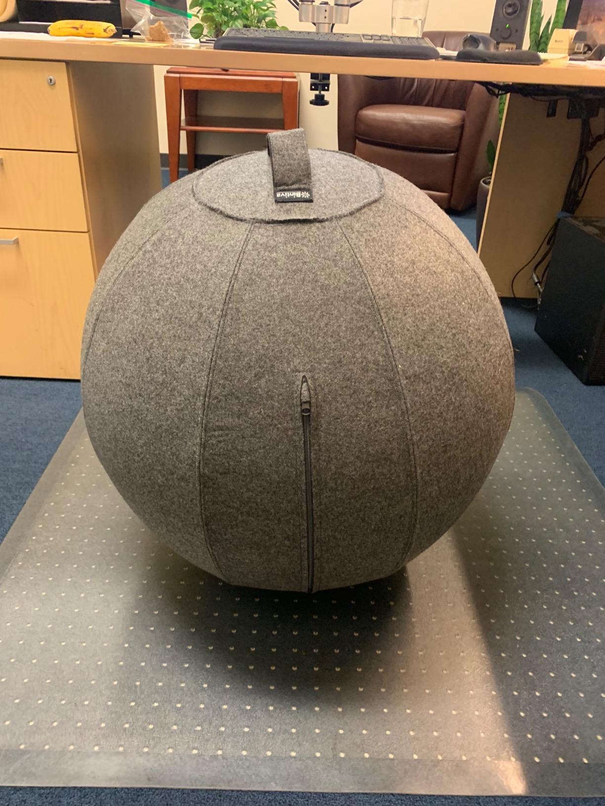 Stability Ball Chair for Office - Ergonomic Seating/Labor Birthing Pregnancy/Yoga Balance Stability Exercise Fitness customer photo 2