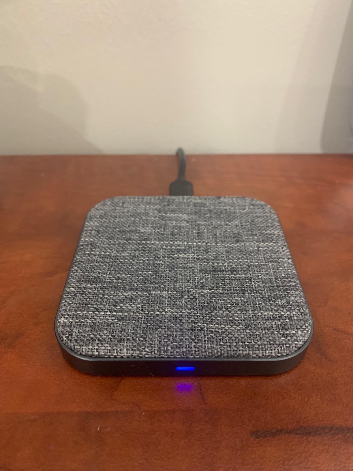TechMatte Wireless Charger. Qi-Certified Fast Wireless Charging Pad for 7.5W iPhone Xs Max,XS,XR,X,8,8+ and 10W Galaxy S10+,S10,S10E,S9,Note9 Textured Design (No AC Adapter, 5foot Cable Included) customer photo 1