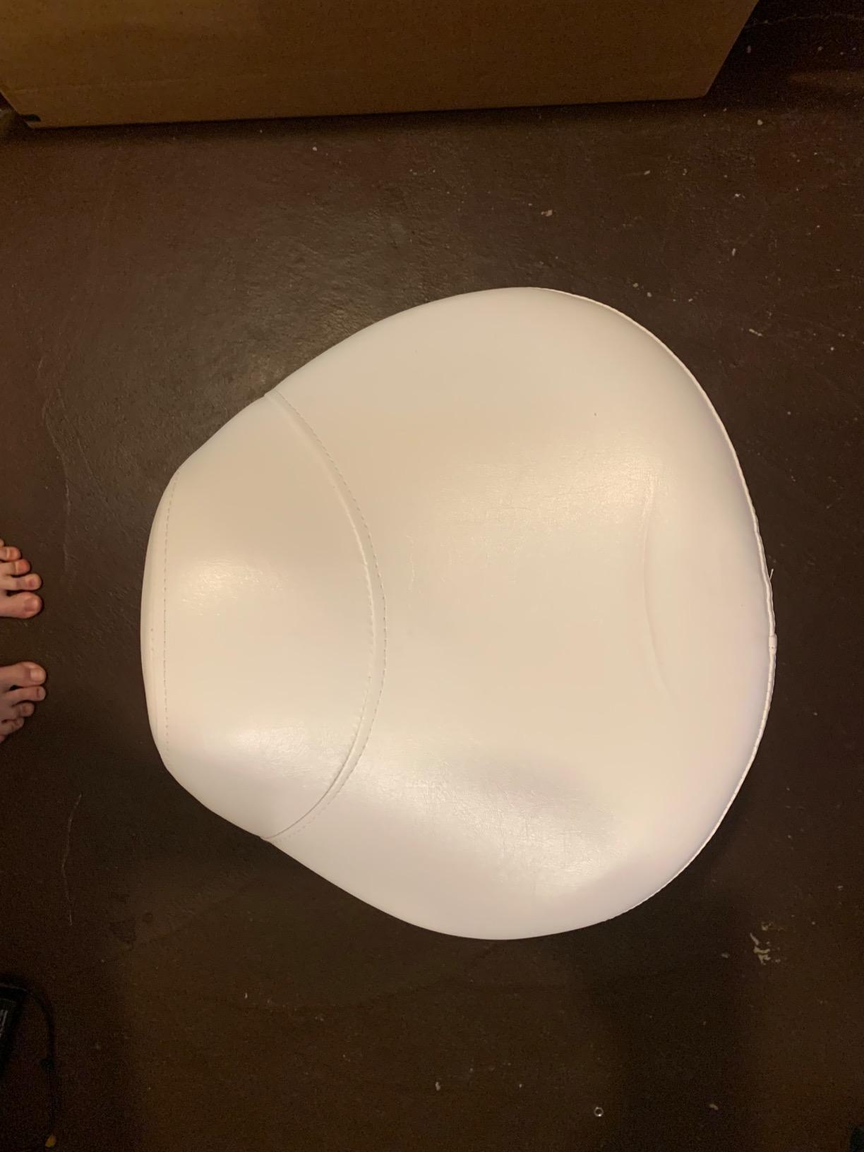 Antlu Saddle Stool Rolling Chair for Medical Massage Salon Kitchen Spa Drafting, Adjustable Hydraulic Stool with Wheels (Without Backrest, Black) customer photo 1