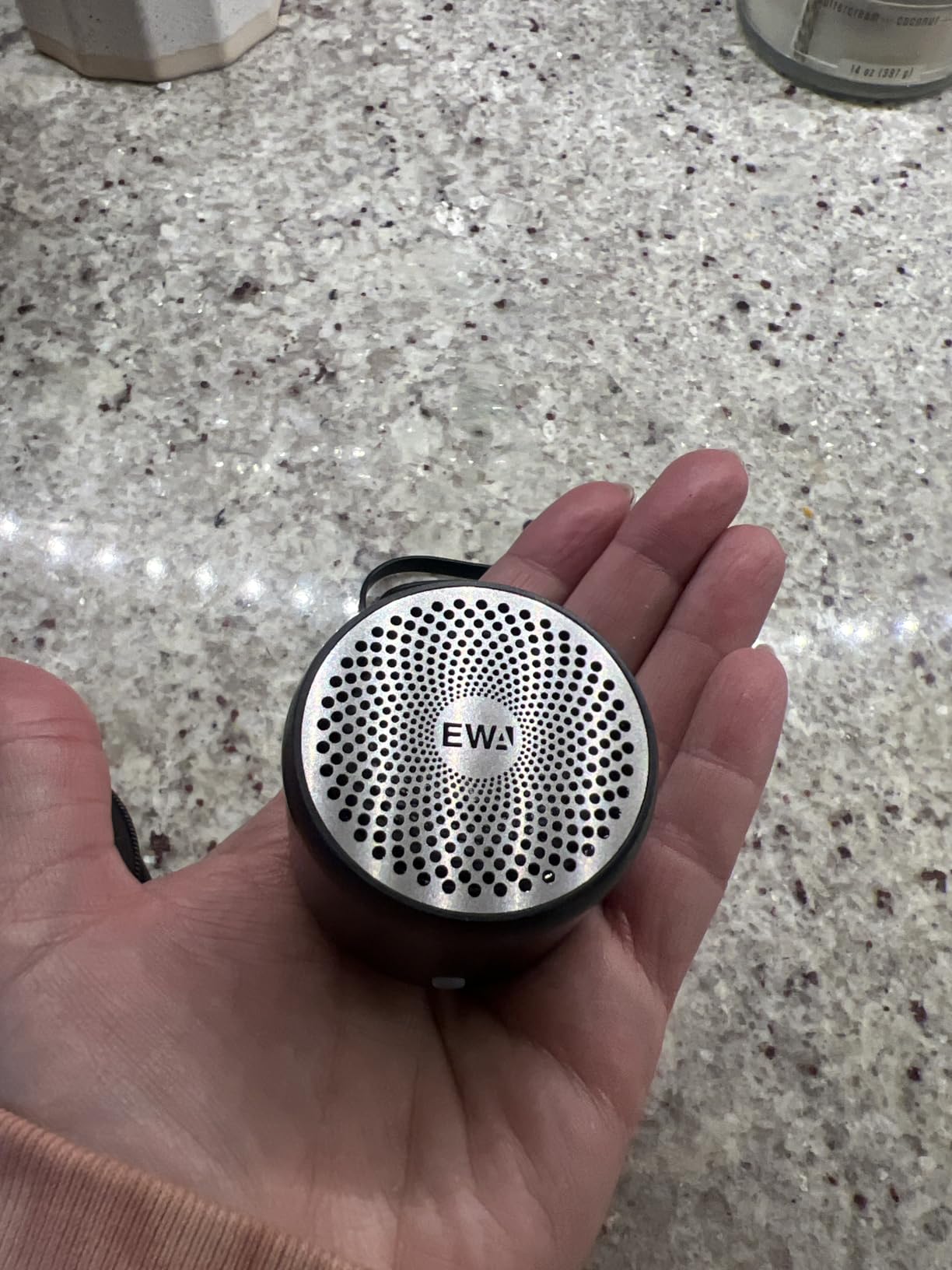 EWA Travel Case Packed, A106 Pro Portable Bluetooth Speaker with Custom Bass Radiator, Brief Design, IP67 Waterproof, Perfect Mini Speaker for Shower, Room, Bike, Car (Black) customer photo 1