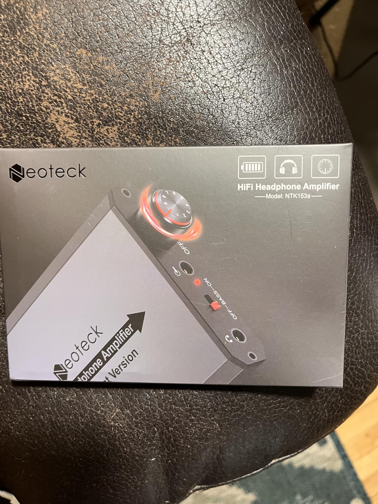 Neoteck 3.5mm Headphone Amp with Bass Boost Portable HiFi Headphone Amplifier, 16-300 Ohm, Aluminum Matte Surface for Mac, Phones, iPad, MP3, MP4 Computers PS4 PS5 Controller-Dark Grey customer photo 2