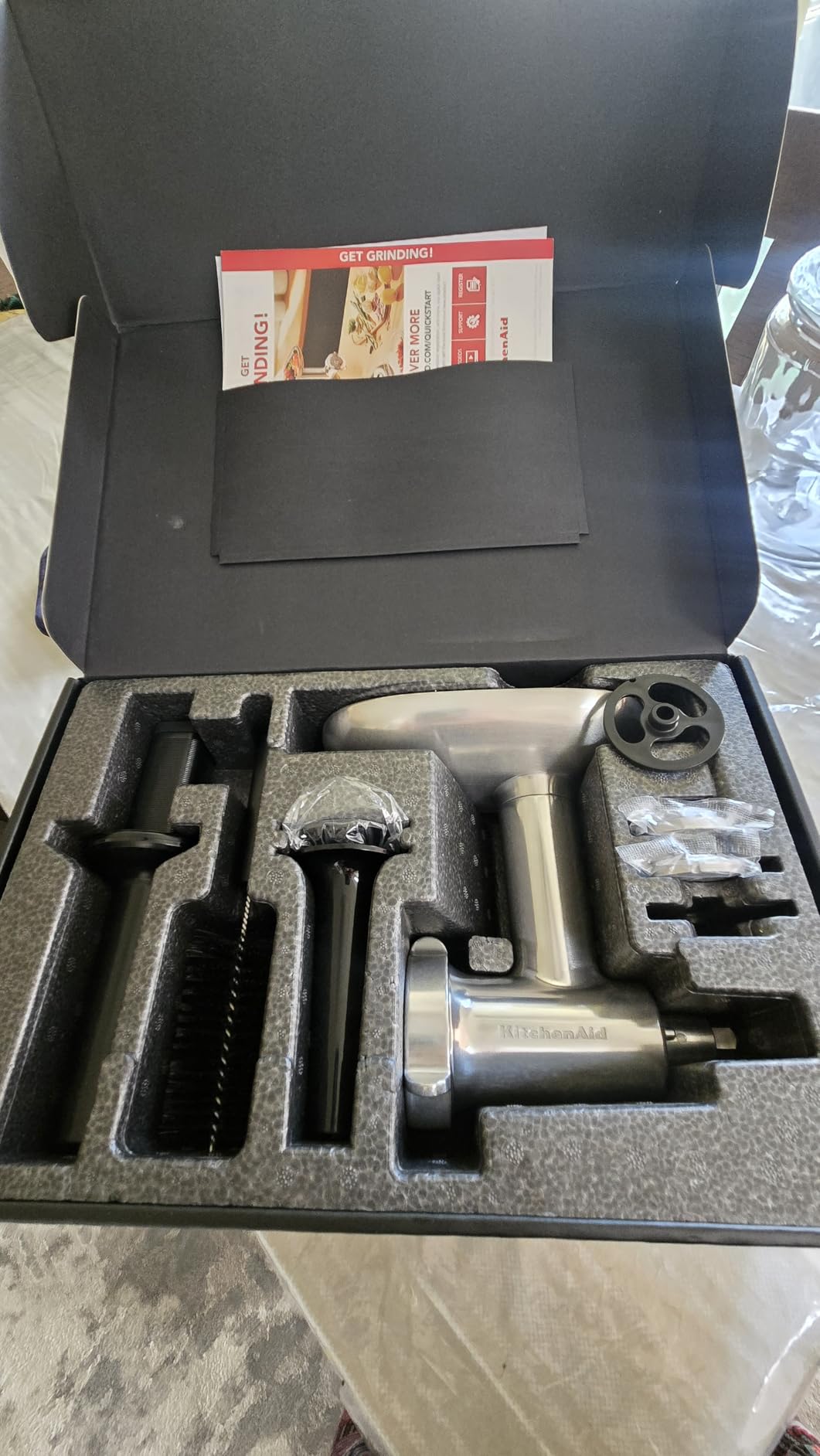 KitchenAid Stand Mixer Attachment, Food Grinder KSMMGA, Metal Food Grinder customer photo 1