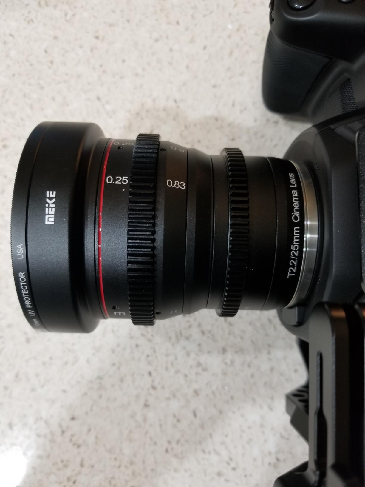 Meike 25mm T2.2 Manual Focus Prime Mini Cinema Lens for Micro Four Thirds MFT M43 Mount Cameras customer photo 1
