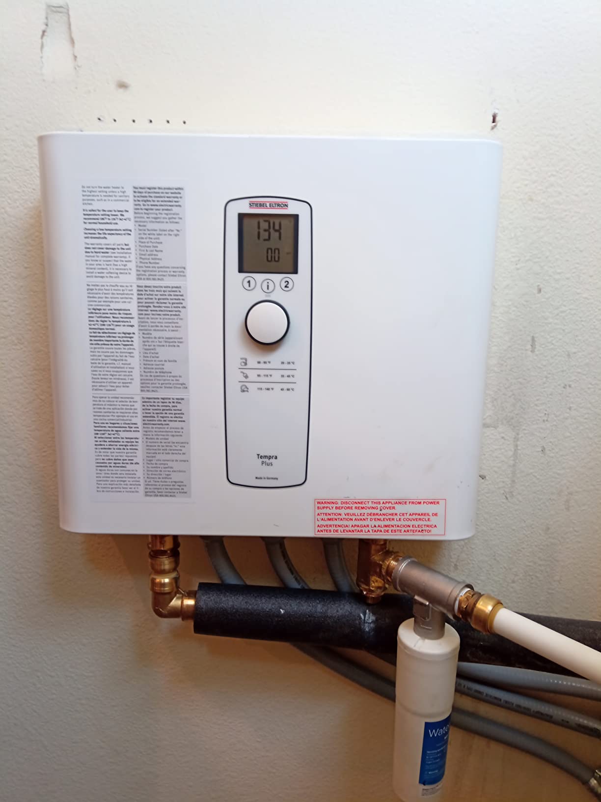 Stiebel Eltron Tempra 29 Plus Electric Tankless Water Heater, 28.8kW, On Demand Hot Water, Made in Germany customer photo 1