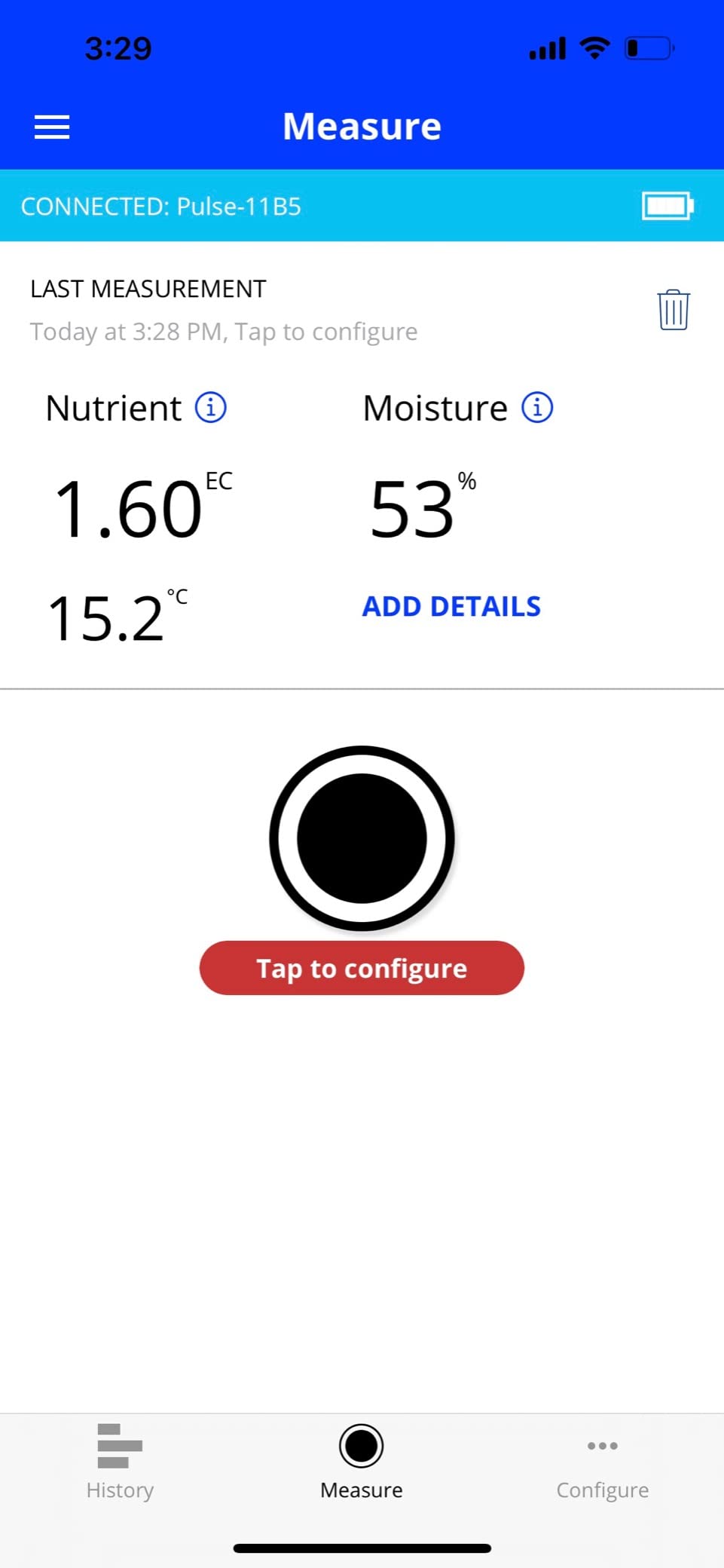 Bluelab Pulse Meter - Handheld Digital Soil Meter Measures Nutrients (TDS), Moisture & Temperature directly from the Root Zone - Grow Healthier Plants with Fast, Accurate Measurements customer photo 1