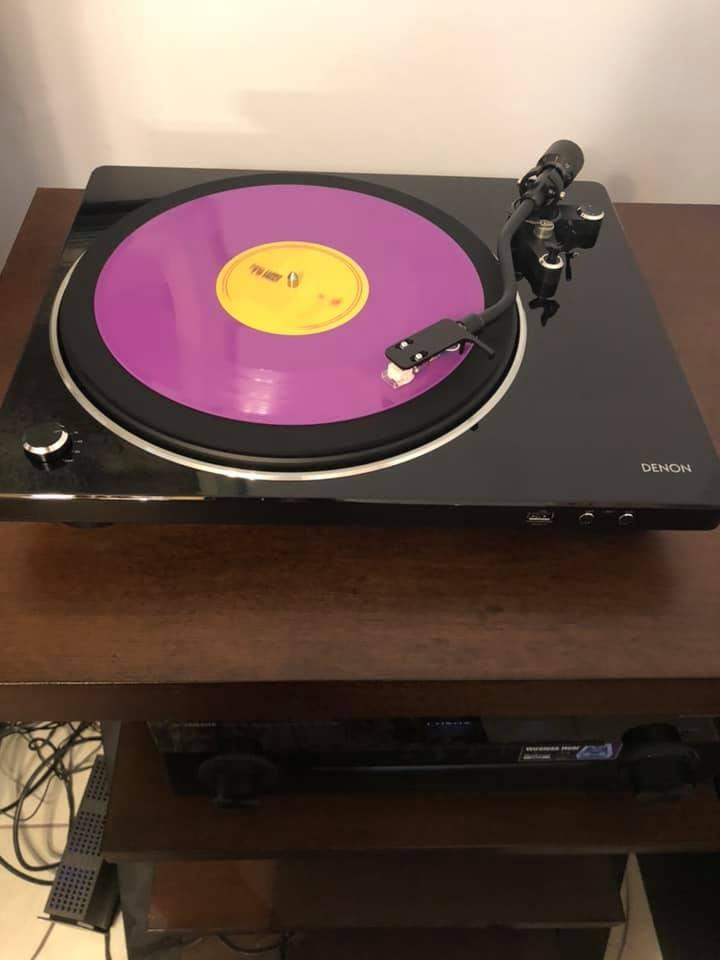 Denon DP-450USB Semi-Automatic Analog Vinyl Record Player Turntable, USB Output for Recording customer photo 1