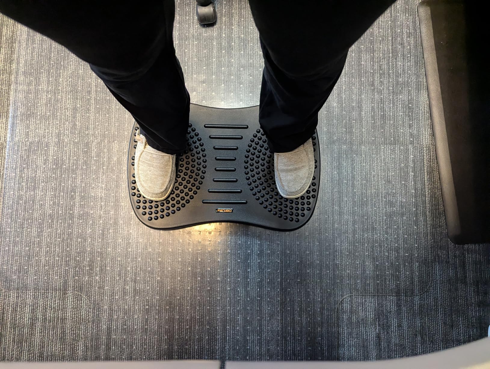 FEZIBO Standing Desk Mat Balance Board, Anti Fatigue Mat with Ergonomic Design customer photo 2