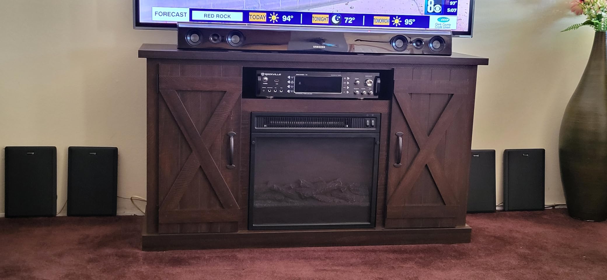 Rockville 1000W Bluetooth Receiver+(4) Wall Speakers+Mics 4 Restaurant/Bar/Cafe customer photo 1