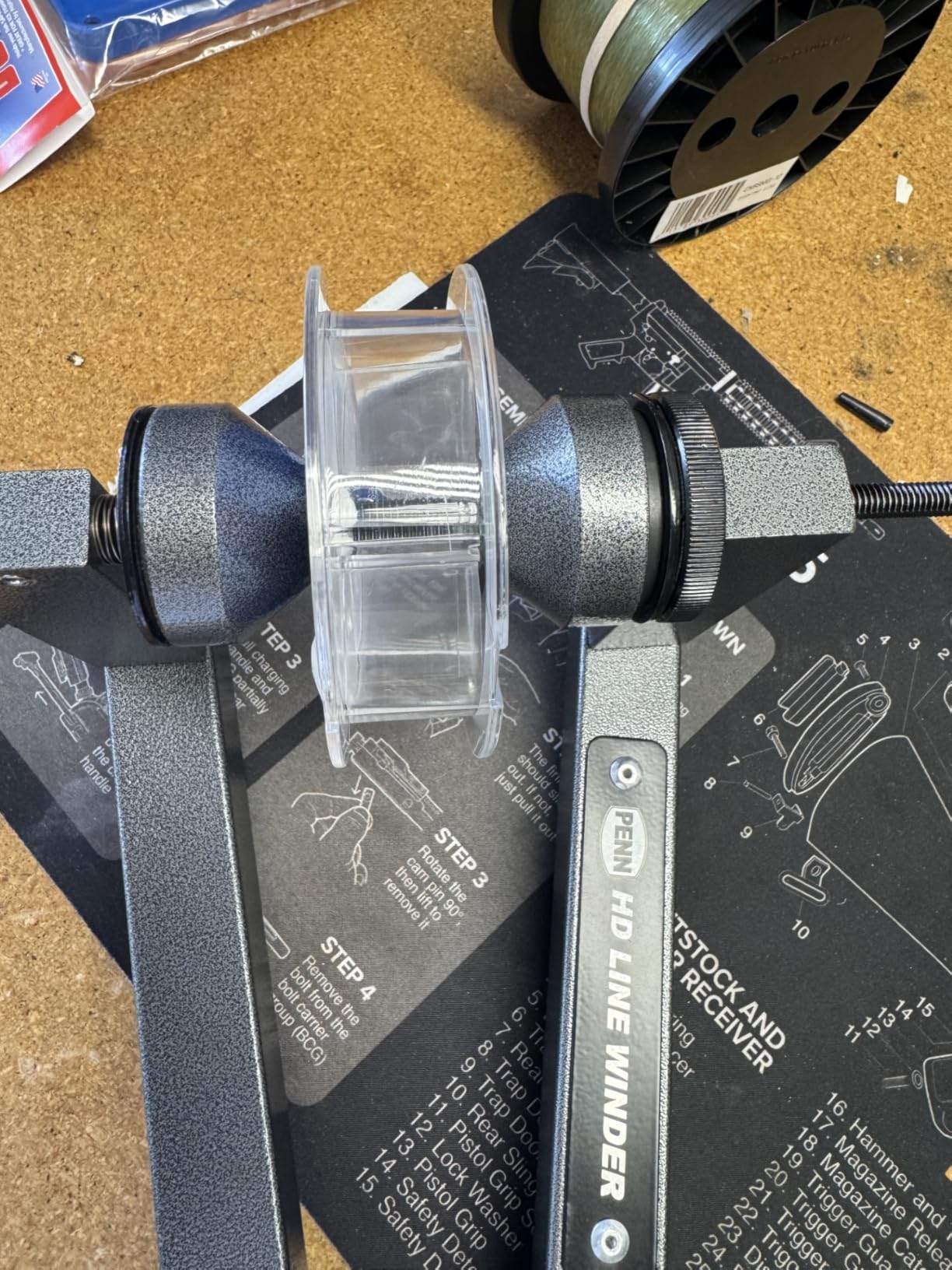 Penn Fishing HD Line Winder Fishing Line Spooler, Black - Premium Heavy Duty Spooling Station customer photo 2