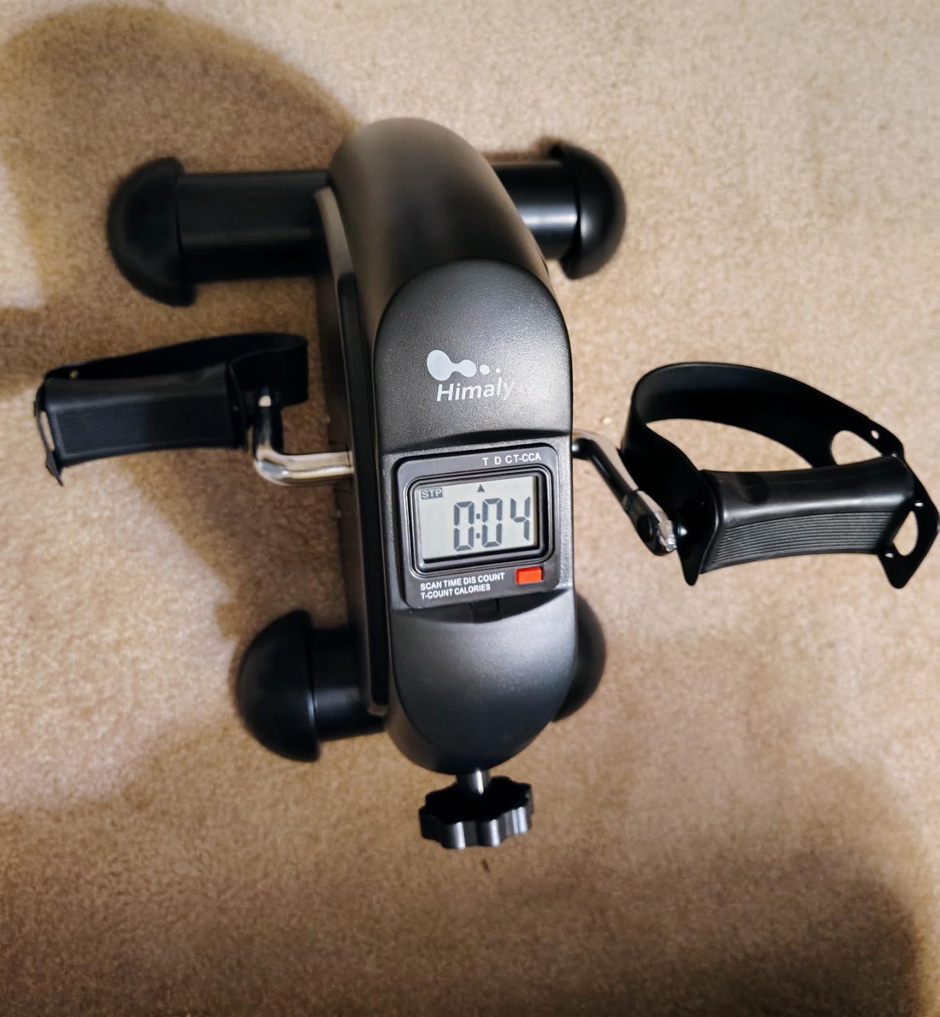 Mini Exercise Bike, himaly Under Desk Bike Pedal Exerciser Portable Foot Cycle customer photo 1