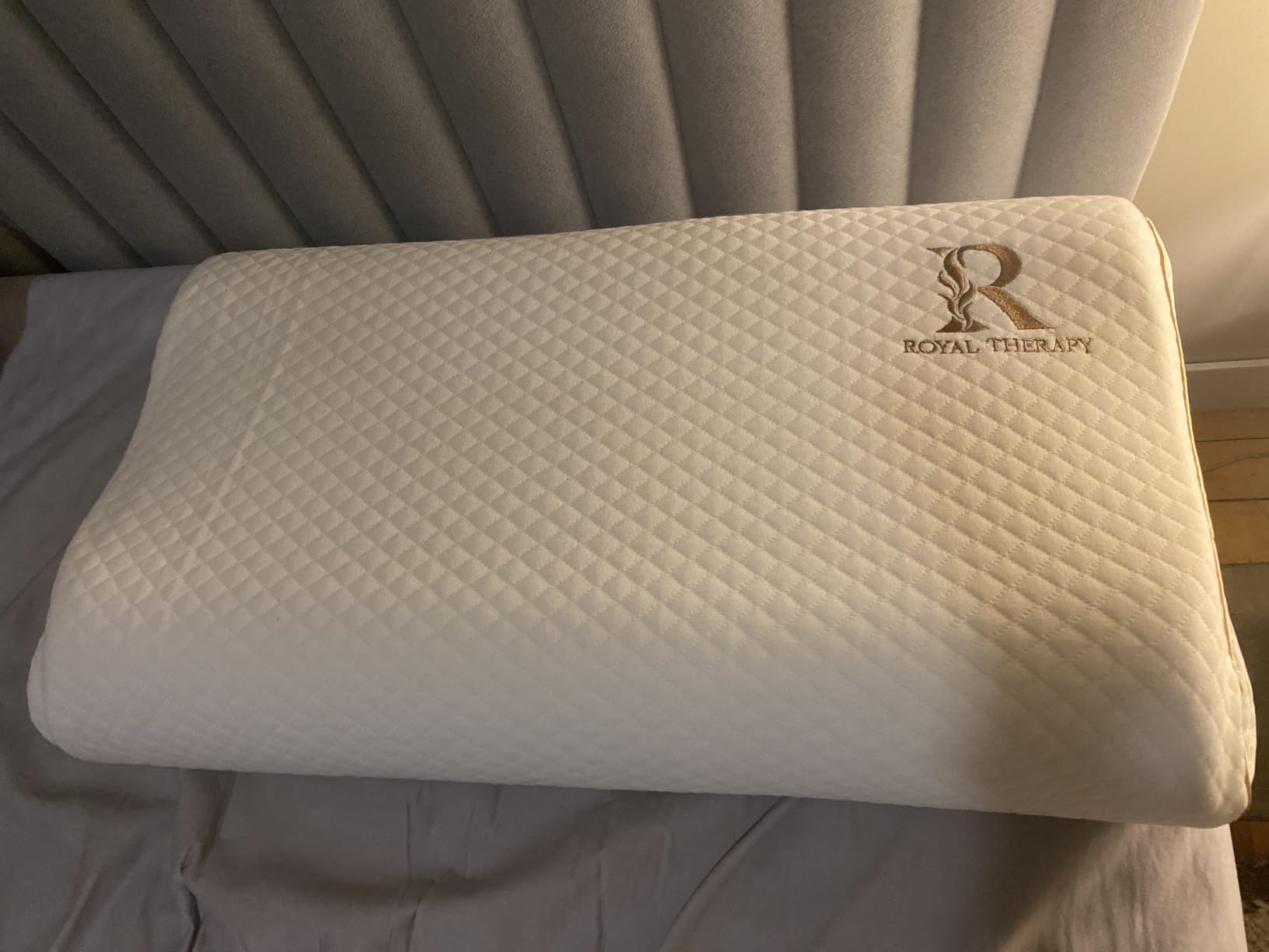 Memory Foam Pillow, Queen Neck Pain Relief, Contour Cervical Pillow, for Neck and Shoulder Pain, Side, Back and Stomach Sleeper, 24x14x5 inches customer photo 2