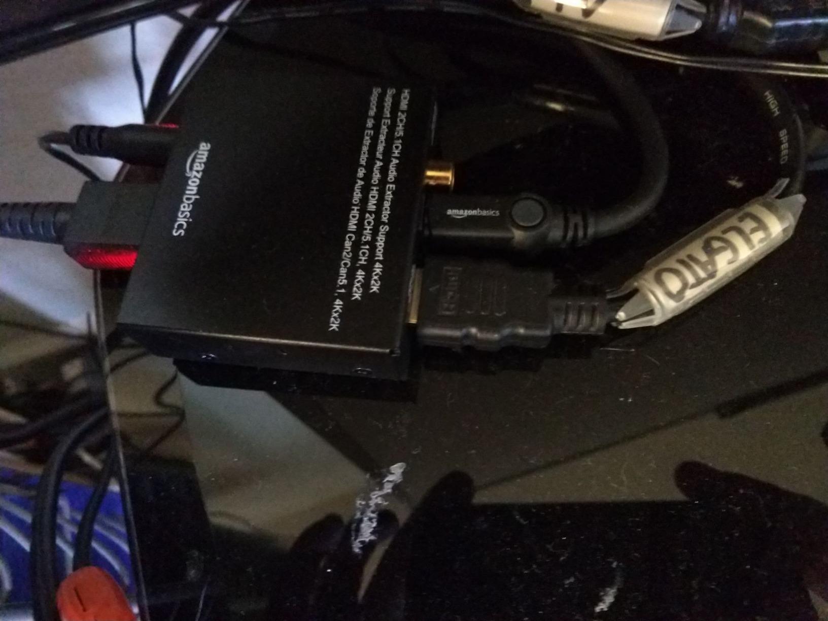 Amazon Basics 4K HDMI to HDMI and Audio Extractor Converter with SPDIF, Stereo Audio Output, Toslink Optical Audio for Apple TV, Fire TV, Fire Stick, Blu-Ray Players customer photo 1