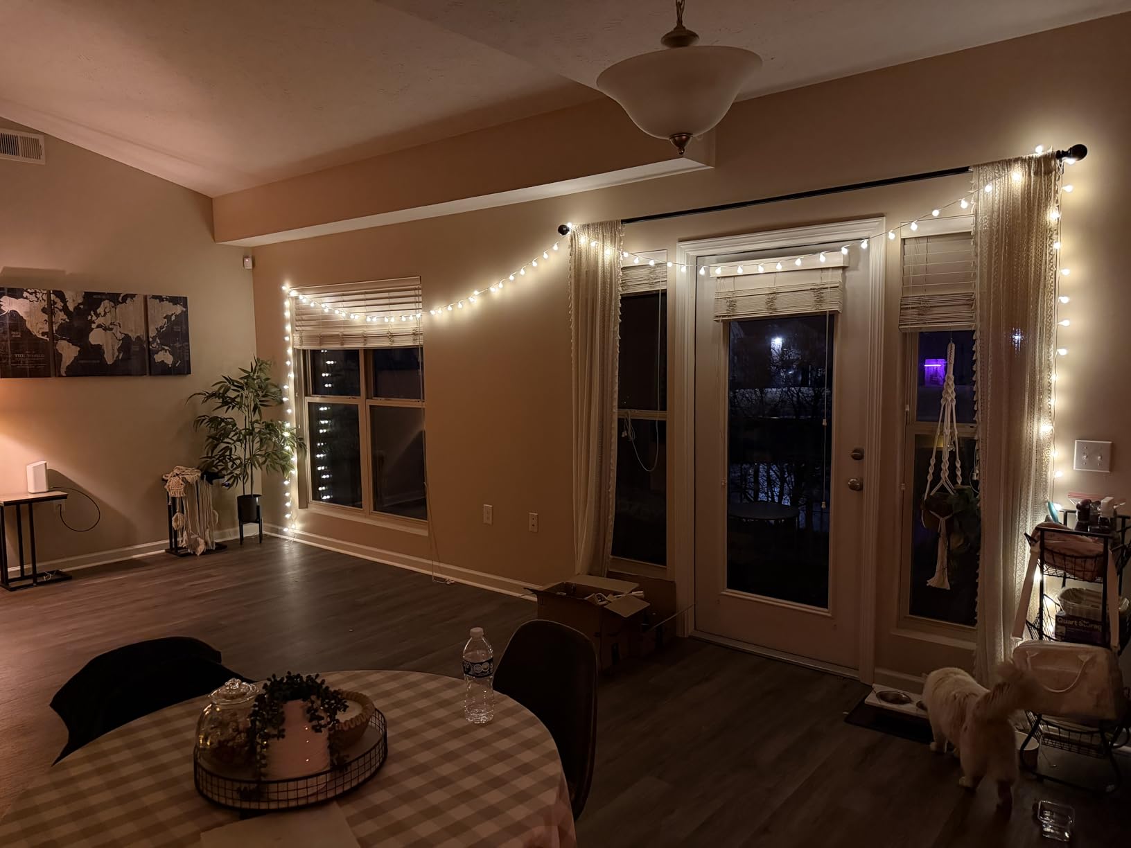 Minetom Globe String Lights, 33 Feet 100 Led Fairy Lights Plug in, 8 Modes with Remote Mini Globe Lights for Indoor Outdoor Bedroom Party Wedding Garden Christmas Tree Decor, Warm White customer photo 2