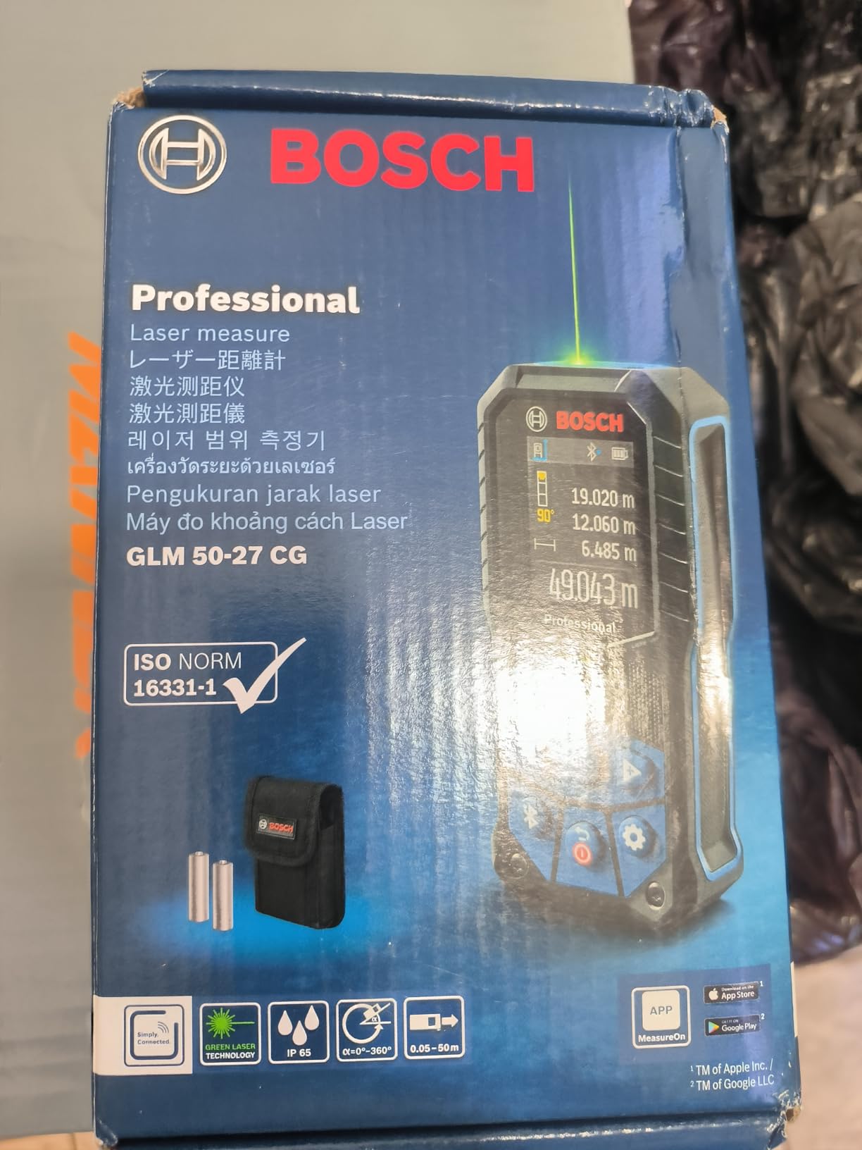 BOSCH GLM400C 400 Ft Blaze Outdoor Connected Laser Measure with Viewfinder customer photo 2