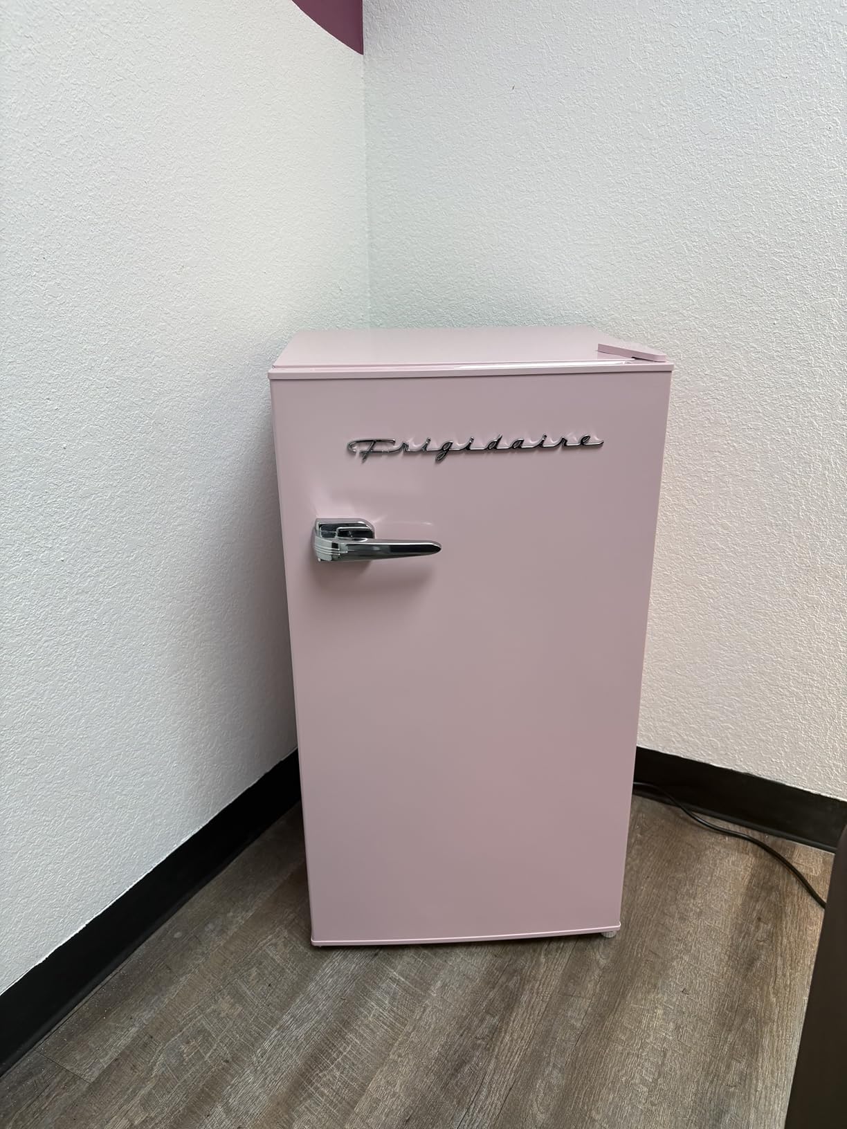 FRIGIDAIRE EFR376-BLACK 3.1 Cu Ft Black Retro Bar Fridge with Side Bottle Opener customer photo 1