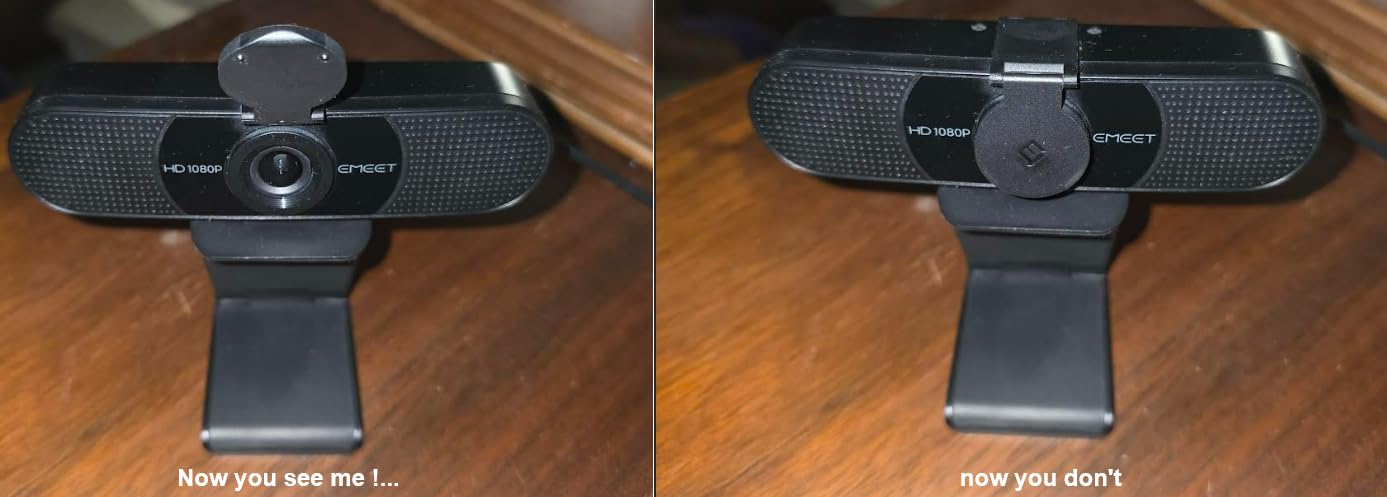 EMEET 1080P Webcam with Microphone, C960 Web Camera, 2 Mics Streaming Webcam, 90°FOV Computer Camera, Plug and Play USB Web Cam for Online Calling/Conferencing, Zoom/Teams/Facetime/YouTube, Laptop/PC customer photo 1