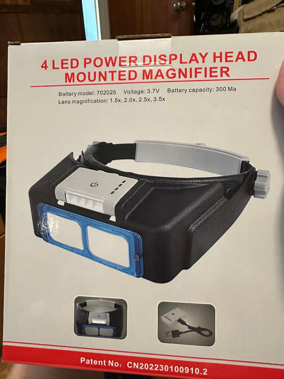 Headband Magnifier Double Lens Head-Mounted Reading Magnifier Loupe Jewelry Visor Opitcal Glass Binocular Magnifier with Lens Magnification-1.5X 2X 2.5X 3.5X customer photo 1