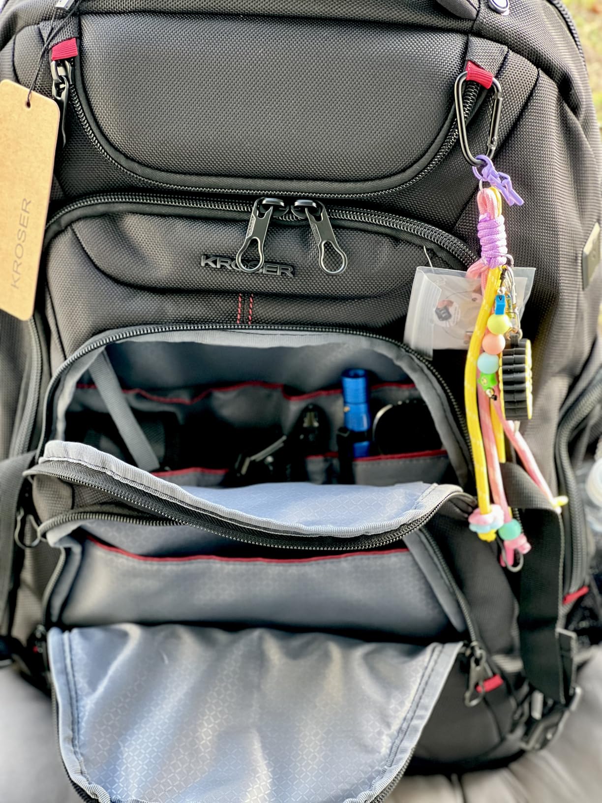 KROSER Travel Laptop Backpack 17.3 Inch XL Computer Backpack with Hard Shell Saferoom RFID Pockets Water-Repellent Business College Daypack Stylish Bag for Men/Women-Black customer photo 2